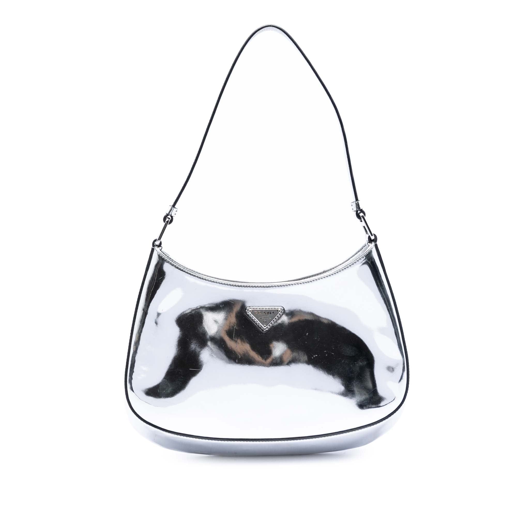 Prada Spazzolato Leather Cleo Shoulder Bag