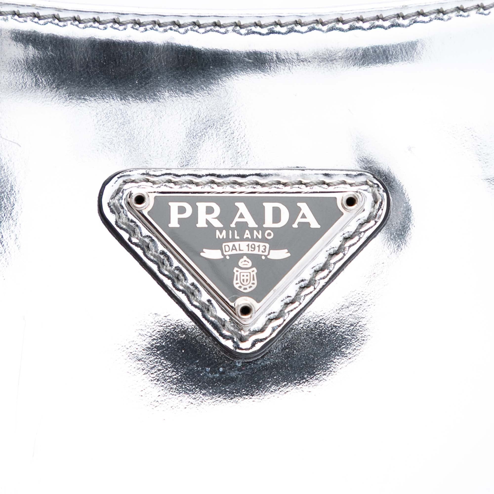 Prada Spazzolato Leather Cleo Shoulder Bag