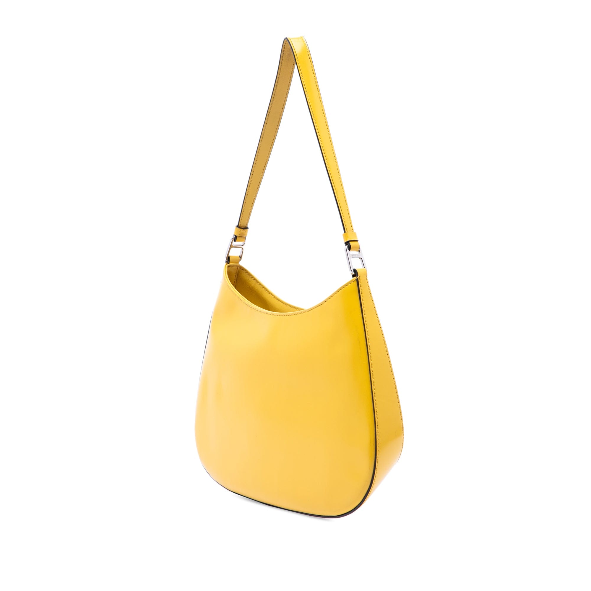 Prada Brushed Leather Cleo Shoulder Bag