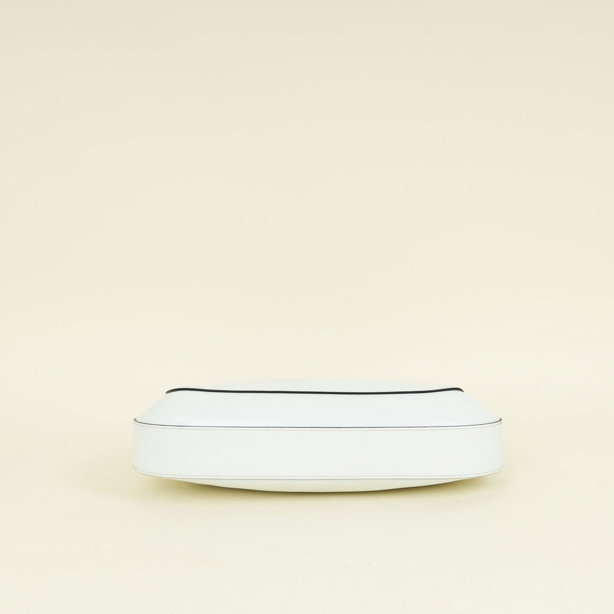 Prada White Cleo Brushed Shoulder Bag