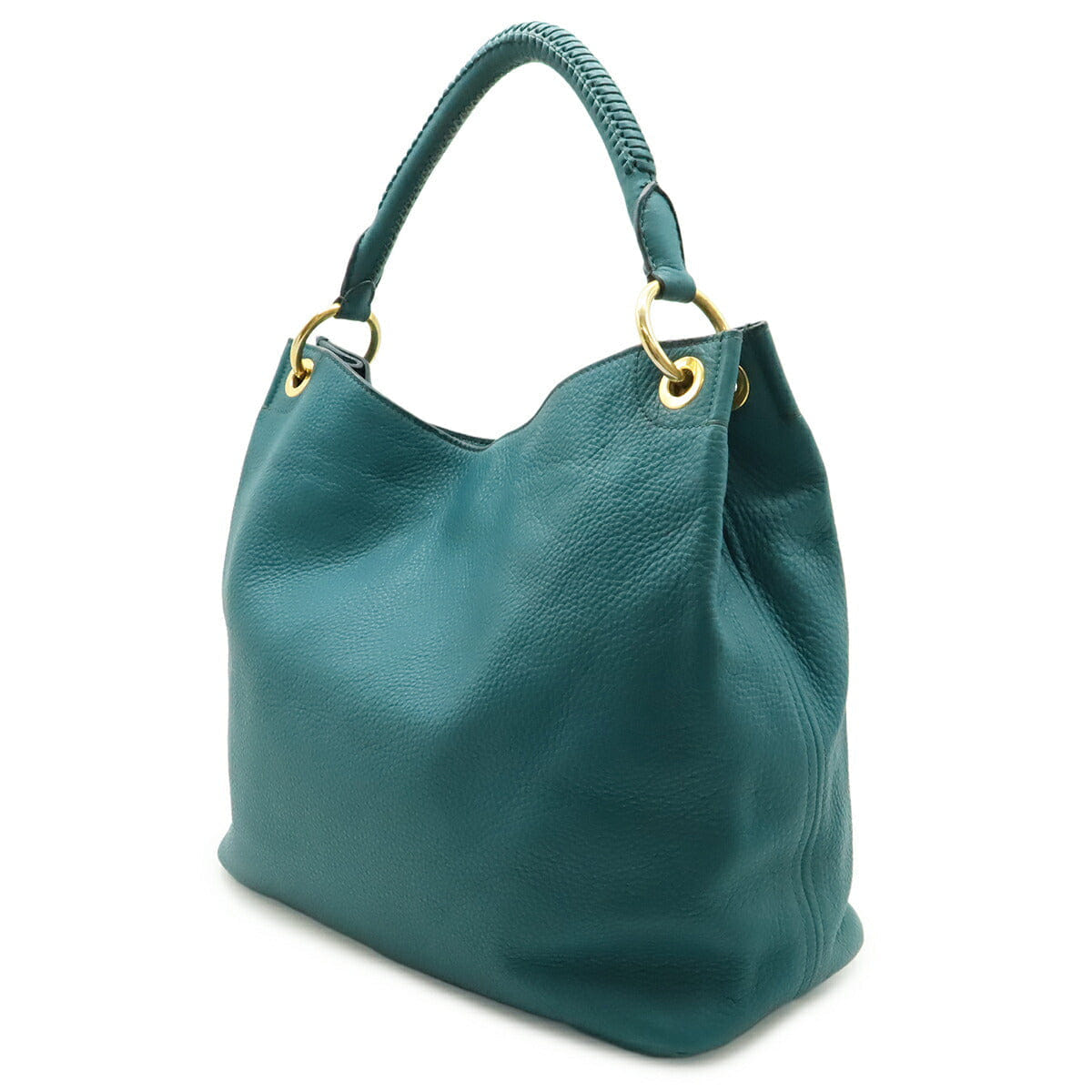 Prada Leather Shoulder Bag Green