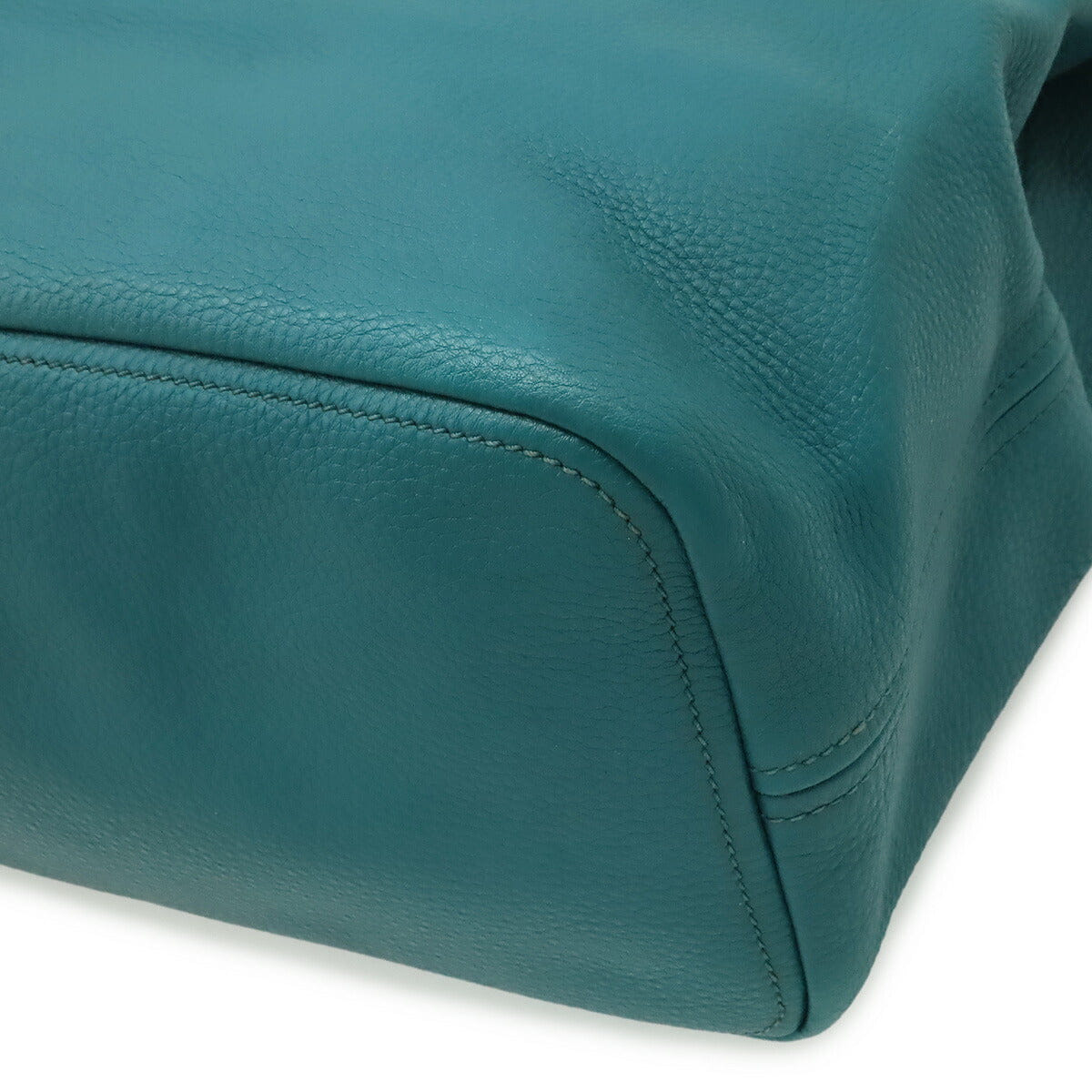 Prada Leather Shoulder Bag Green