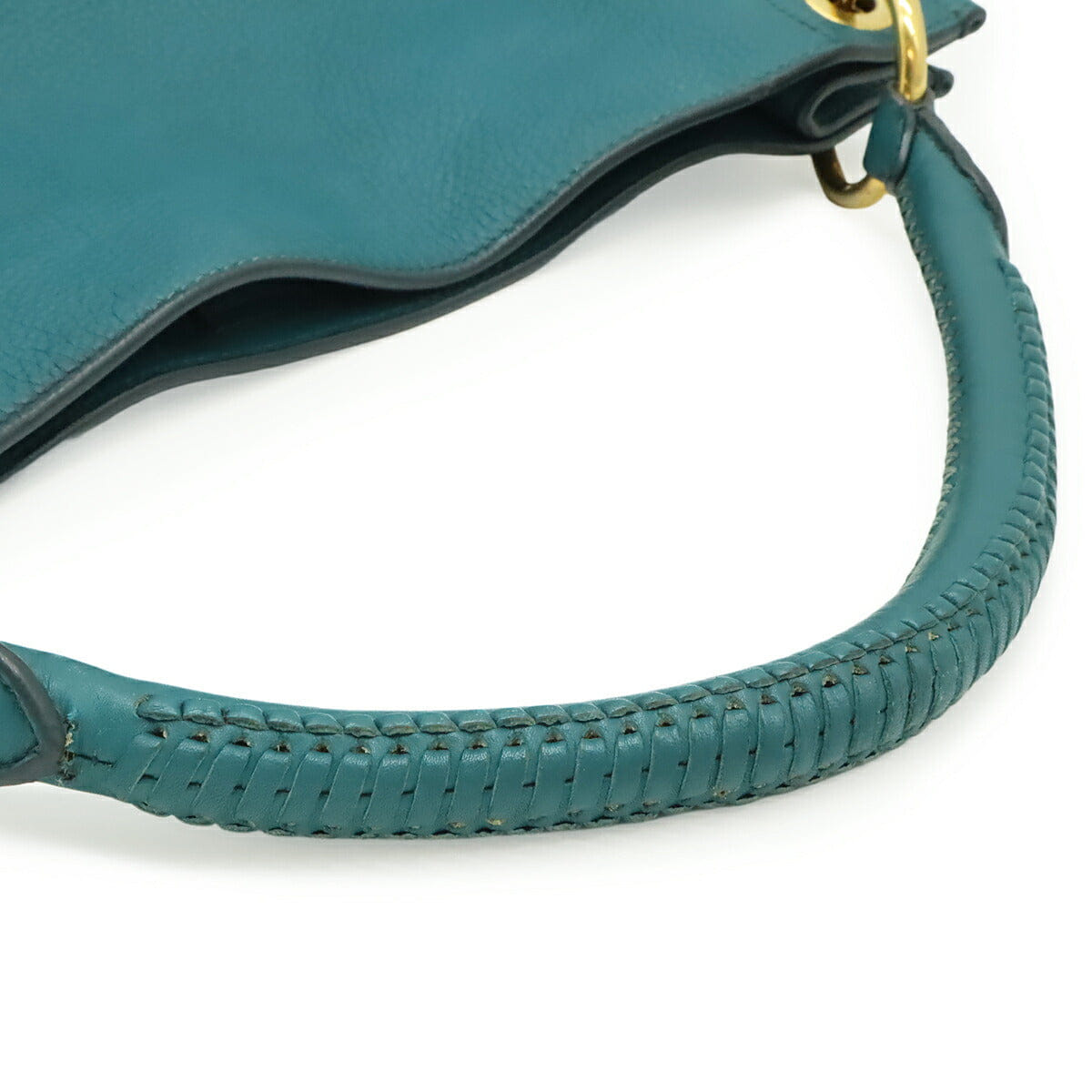 Prada Leather Shoulder Bag Green