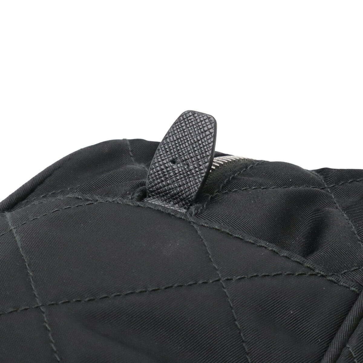Prada Nylon Leather Chain Shoulder Bag