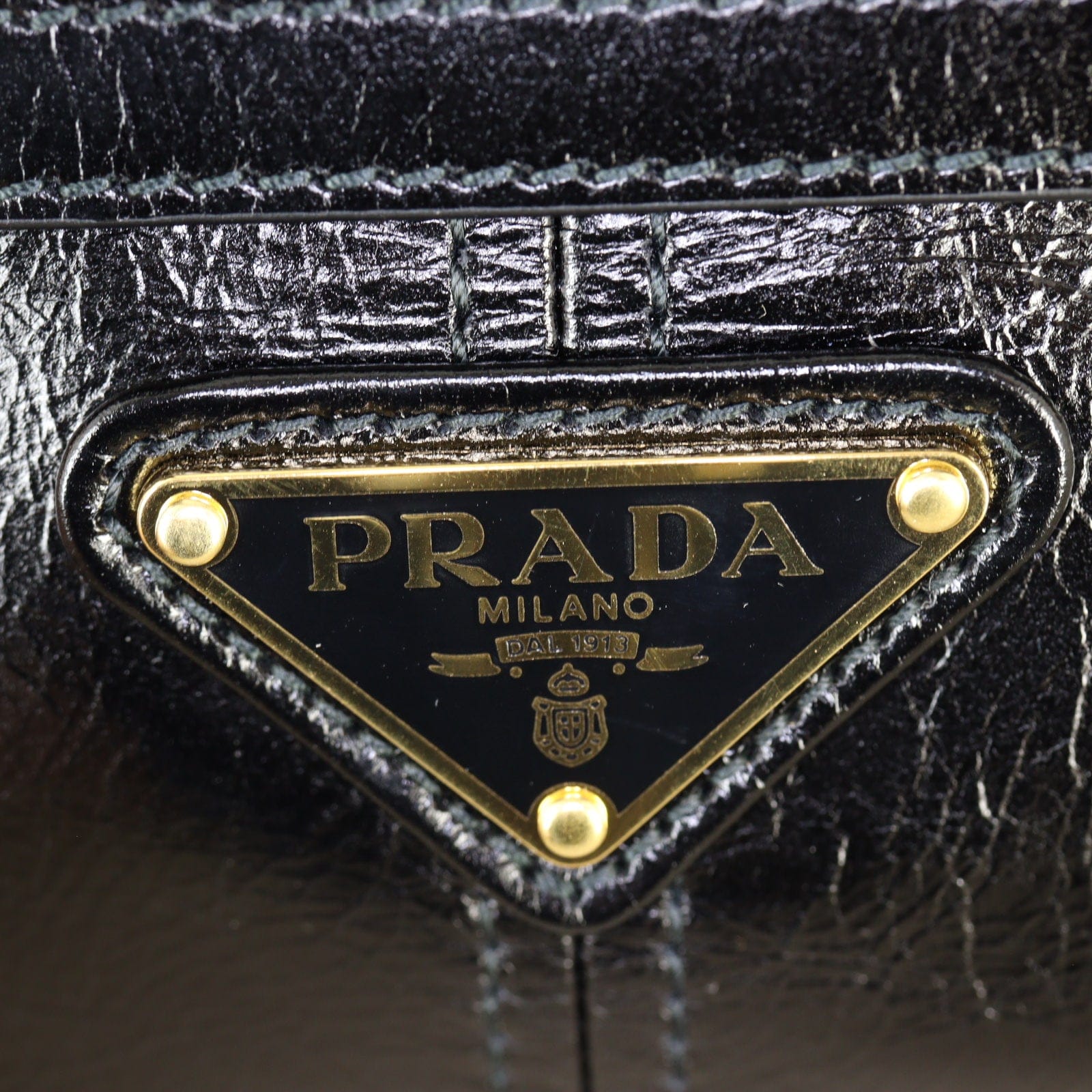 Prada Vitello Shine Bonnie Shoulder Bag Mini