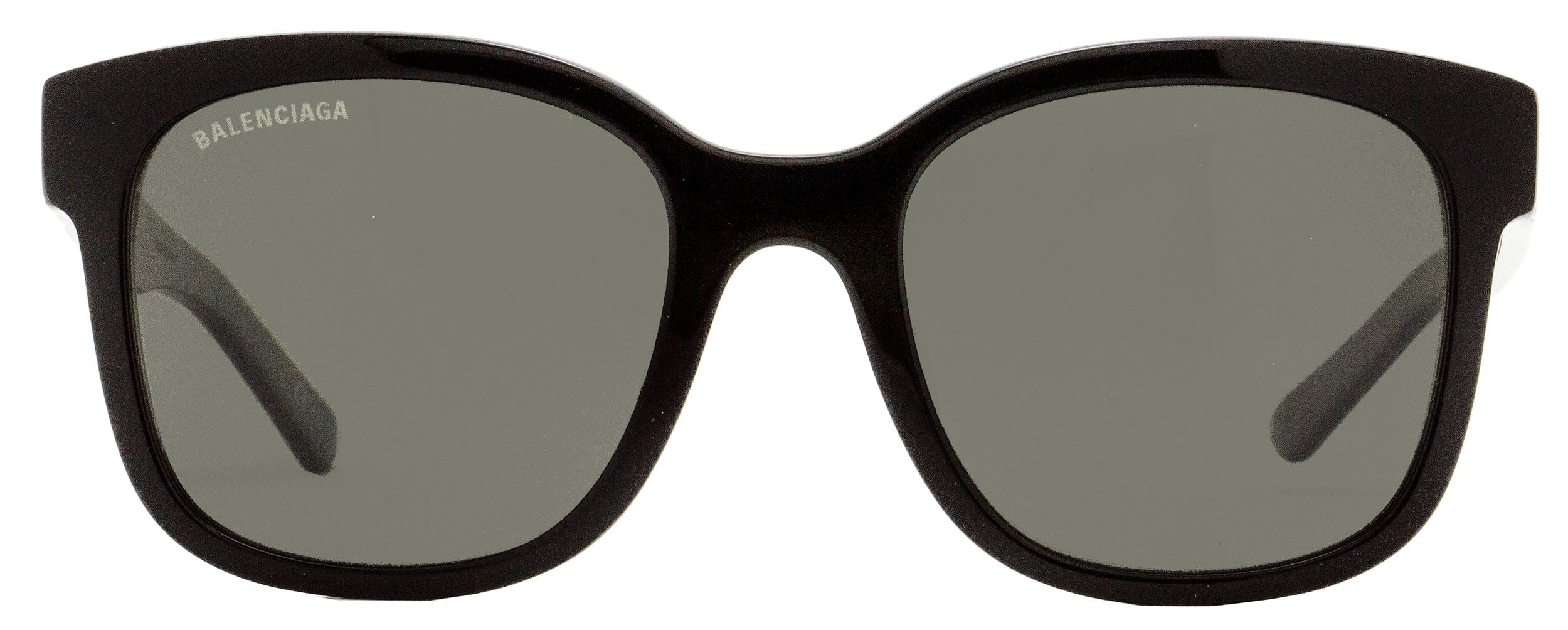 Balenciaga Square Sunglasses BB0076SK 006 Black Polarized 52 mm
