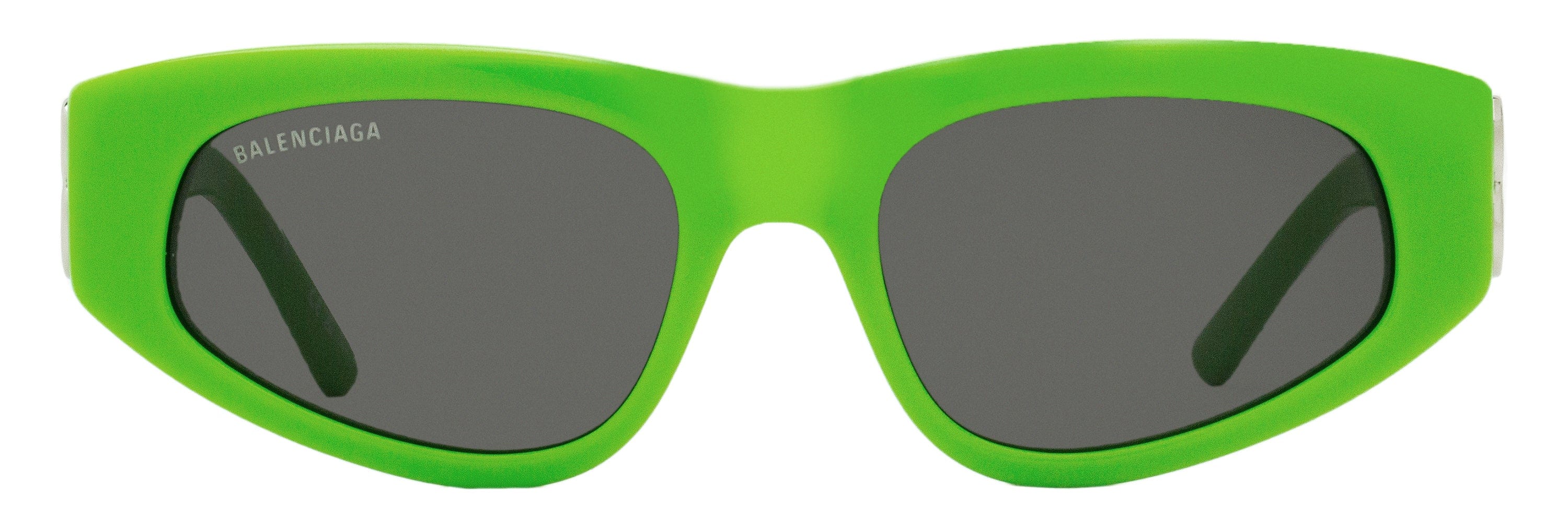 Balenciaga Cateye Sunglasses BB0095S 009 Green 53 mm