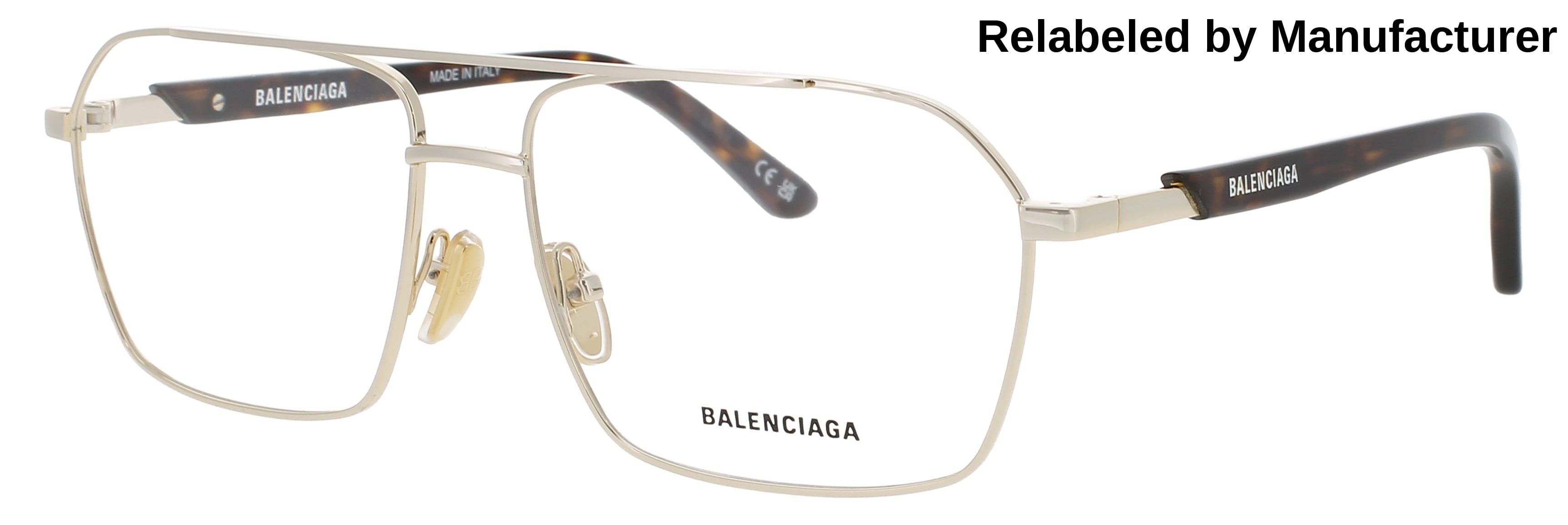Balenciaga Optical Glasses Gold