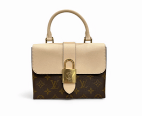 Louis Vuitton Locky BB Monogram White Canvas & Leather Bag