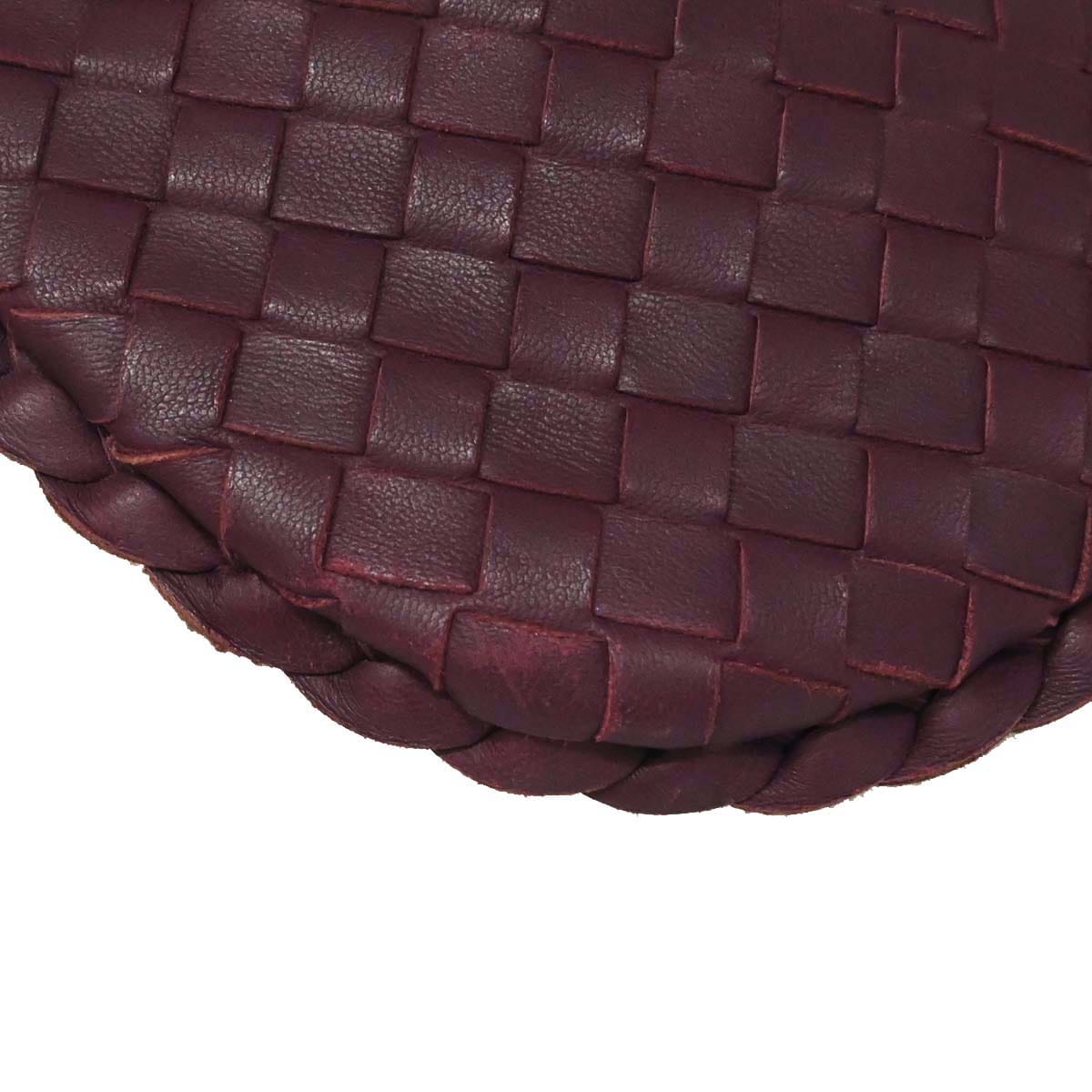 Bottega Veneta Purple Lambskin Intrecciato Hobo Handbag