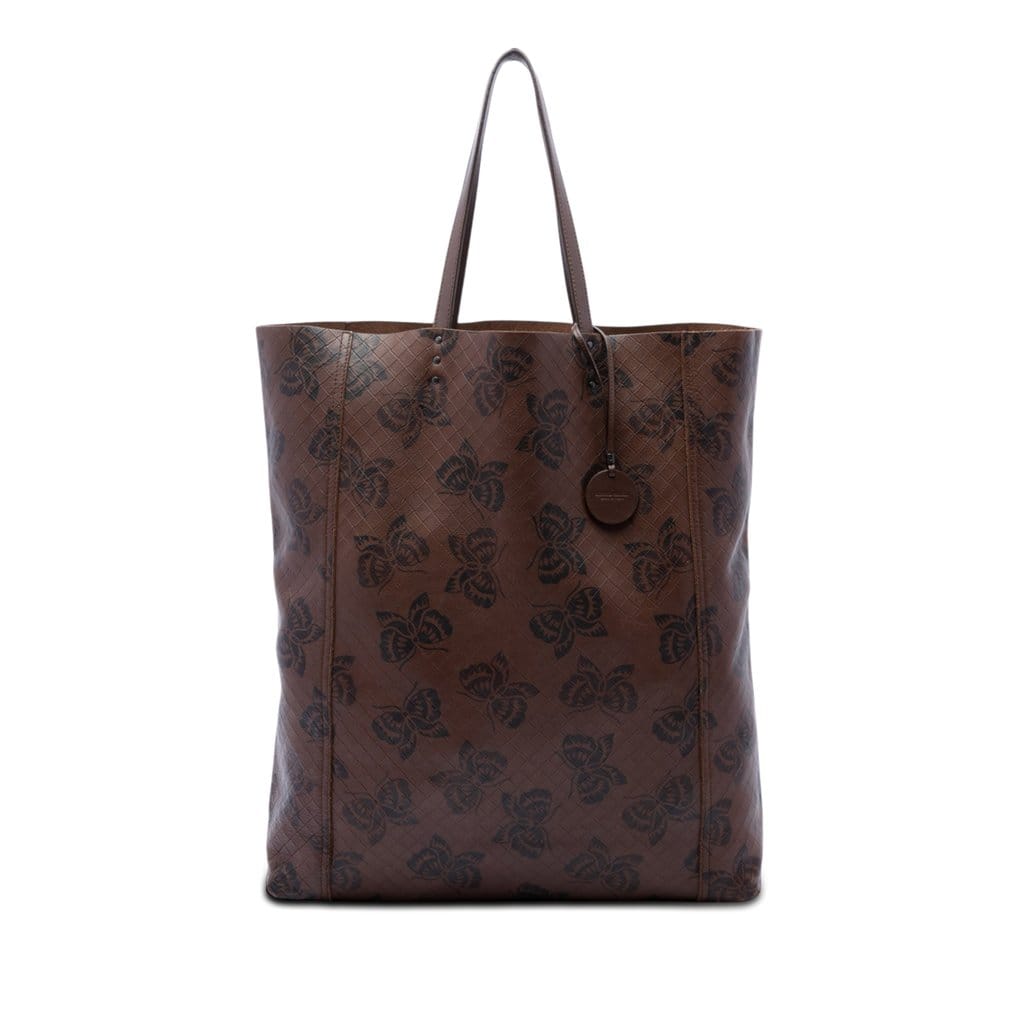 Bottega Veneta Leather Intrecciomirage Butterfly Tote