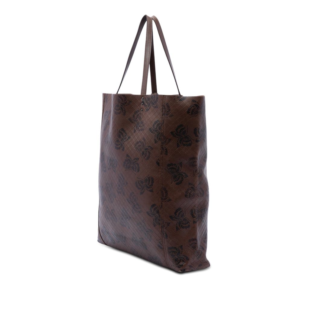 Bottega Veneta Leather Intrecciomirage Butterfly Tote