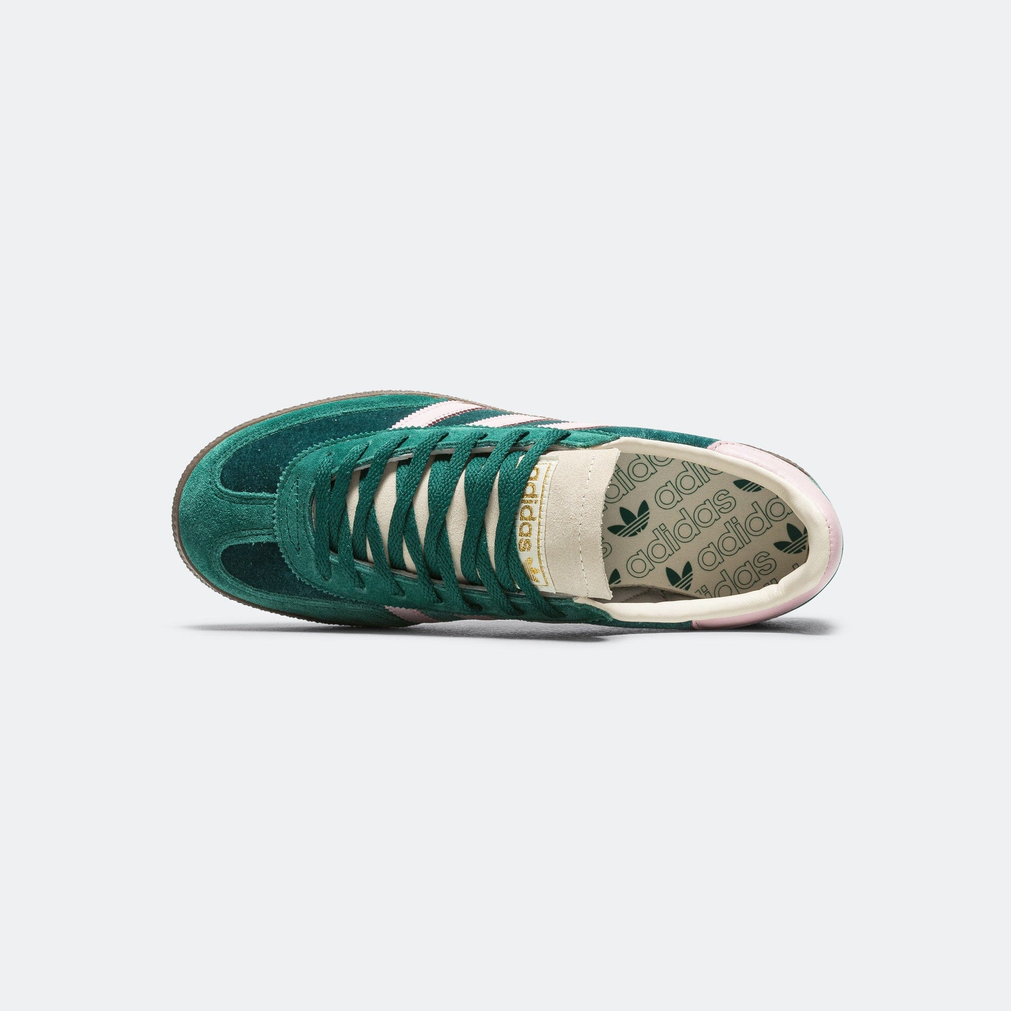 adidas Womens Handball Spezial - Core Green/Clear Pink - Cream White