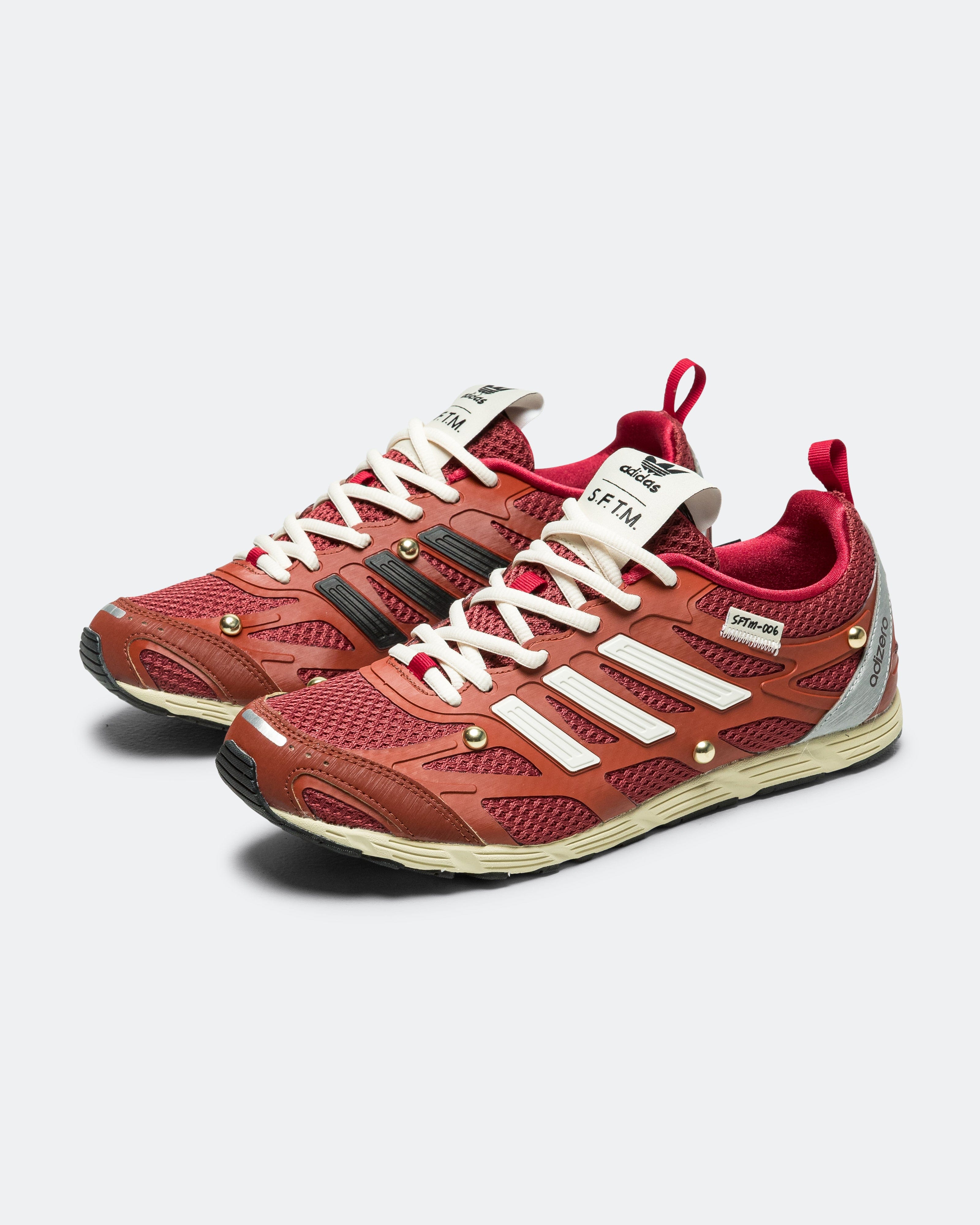 adidas Adizero PR x SFTM - Legacy Red/Cream White - Wild Sepia