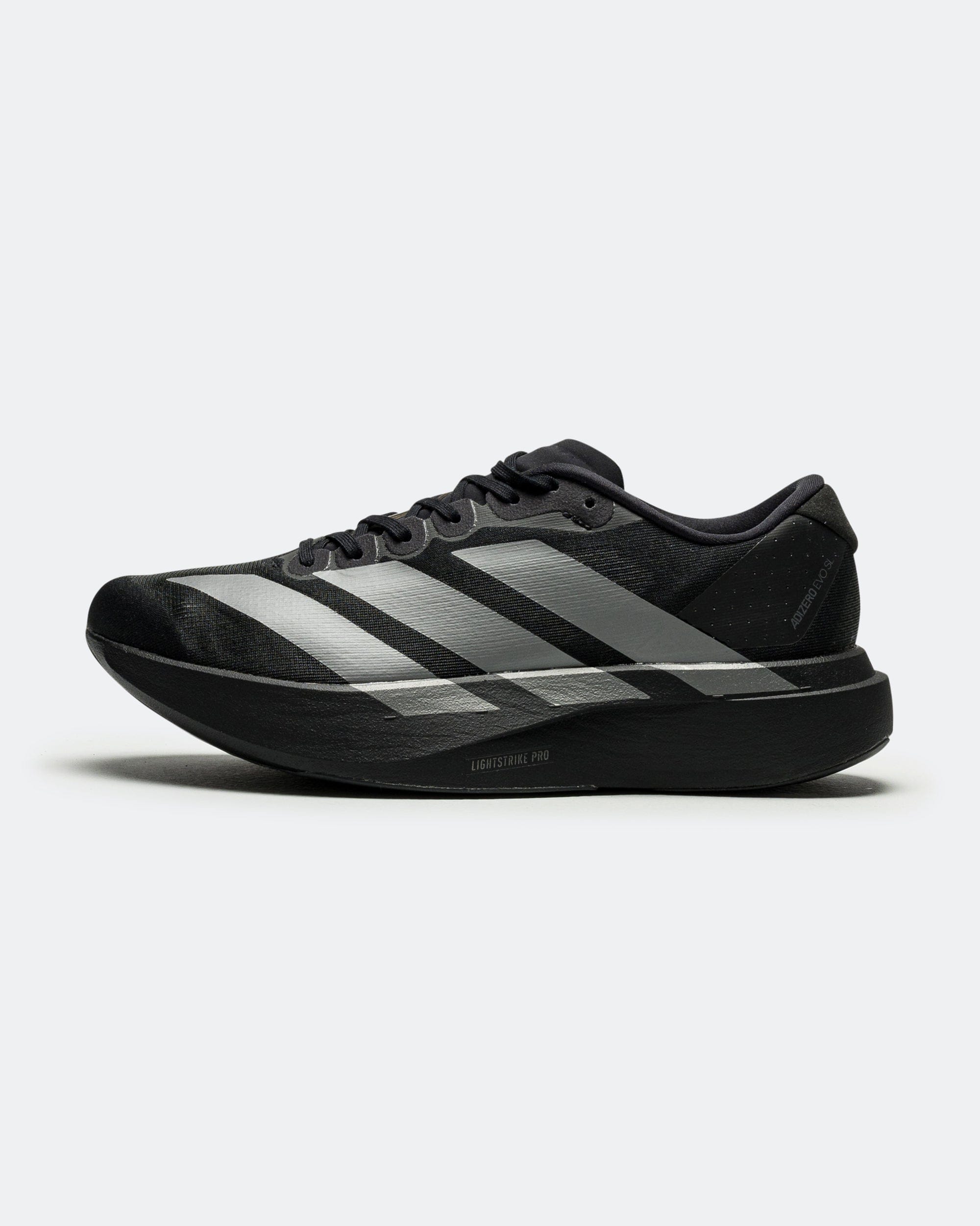 adidas Adizero Evo SL - Core Black/Iron Metallic - Grey Four