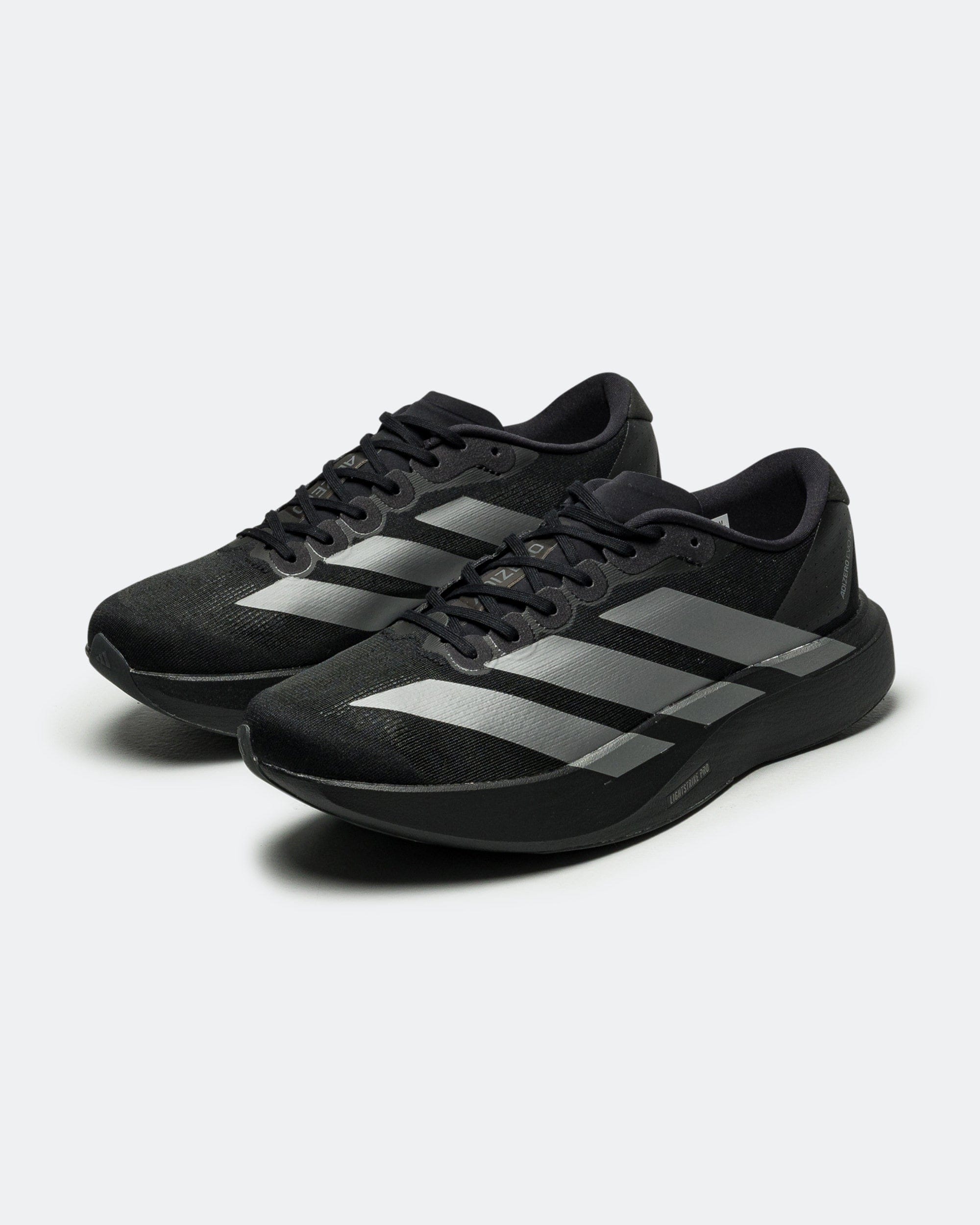 adidas Adizero Evo SL - Core Black/Iron Metallic - Grey Four