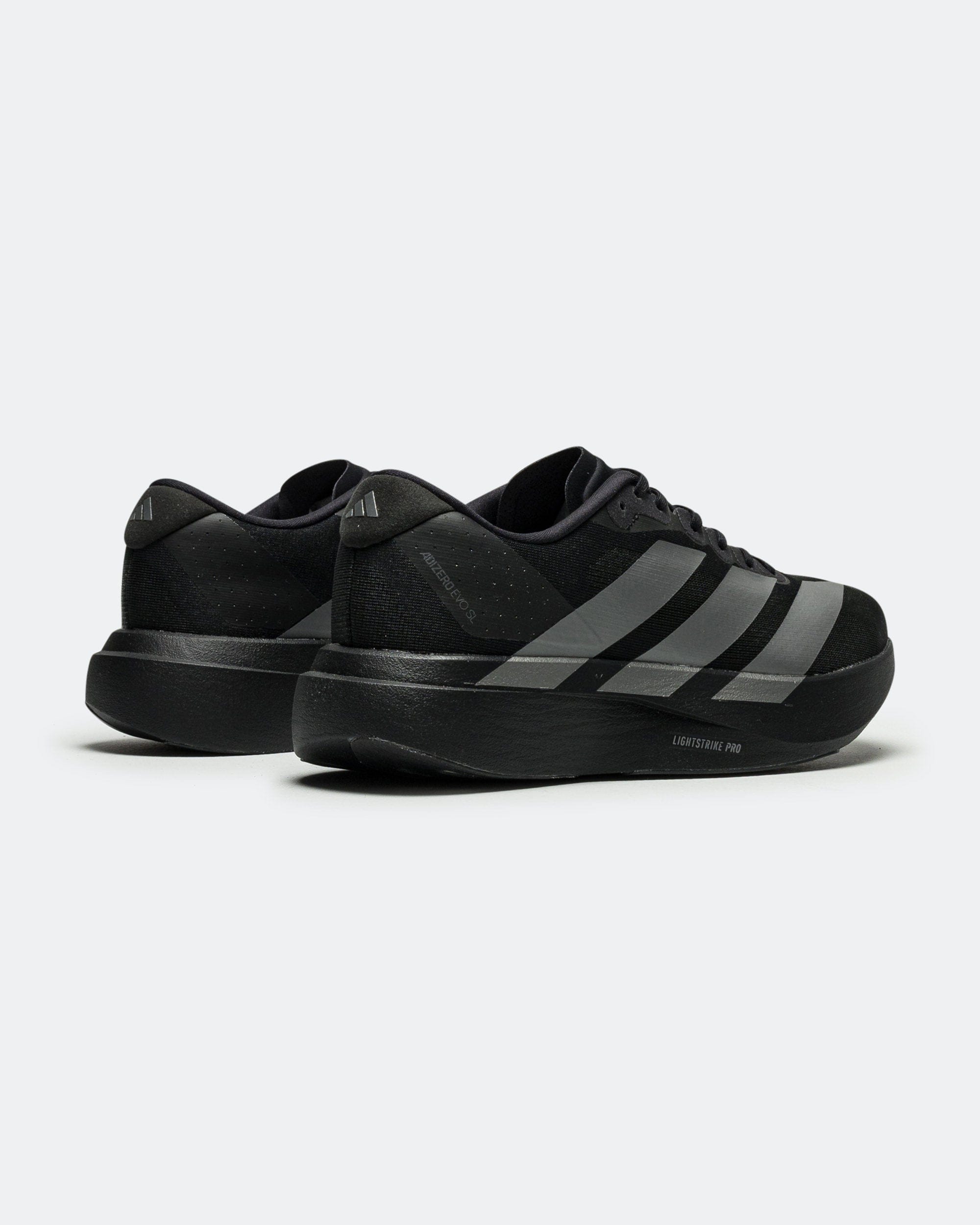 adidas Adizero Evo SL - Core Black/Iron Metallic - Grey Four