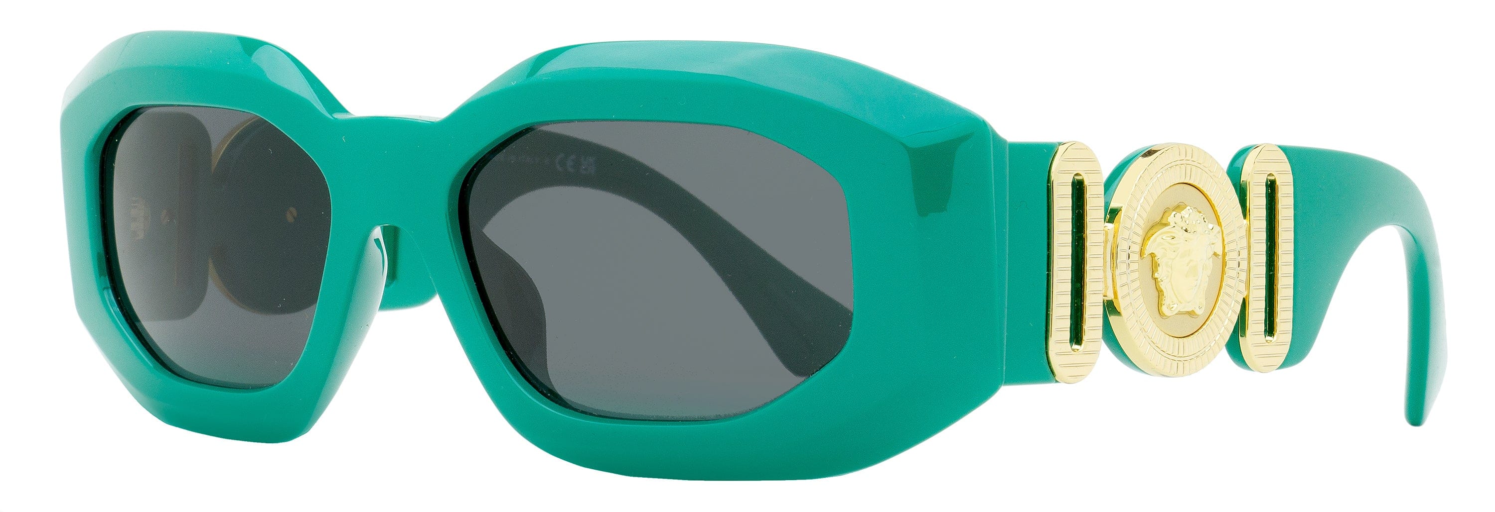 Versace Geometric Sunglasses VE4425U 536487 Green 54 mm