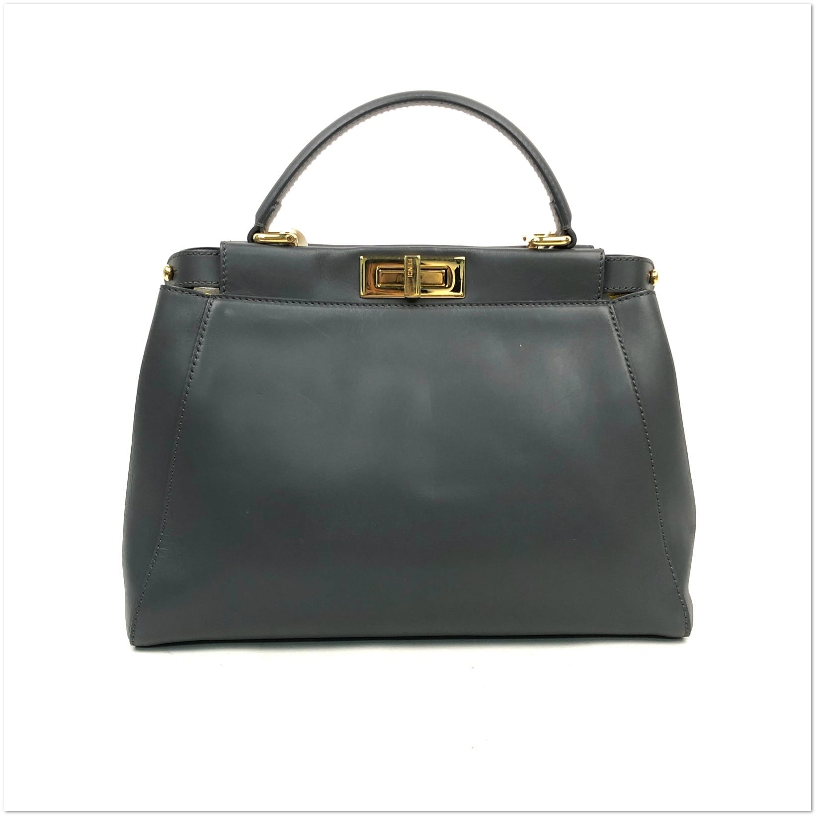 Fendi Leather Peekaboo with Gold Hardware T25184062129