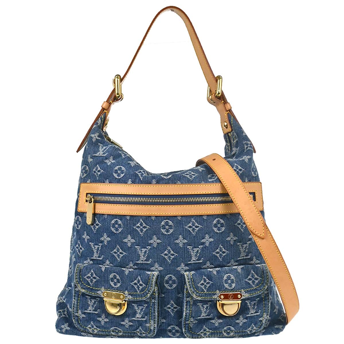 Louis Vuitton Monogram Denim Baggy GM 2way Shoulder Bag M95048