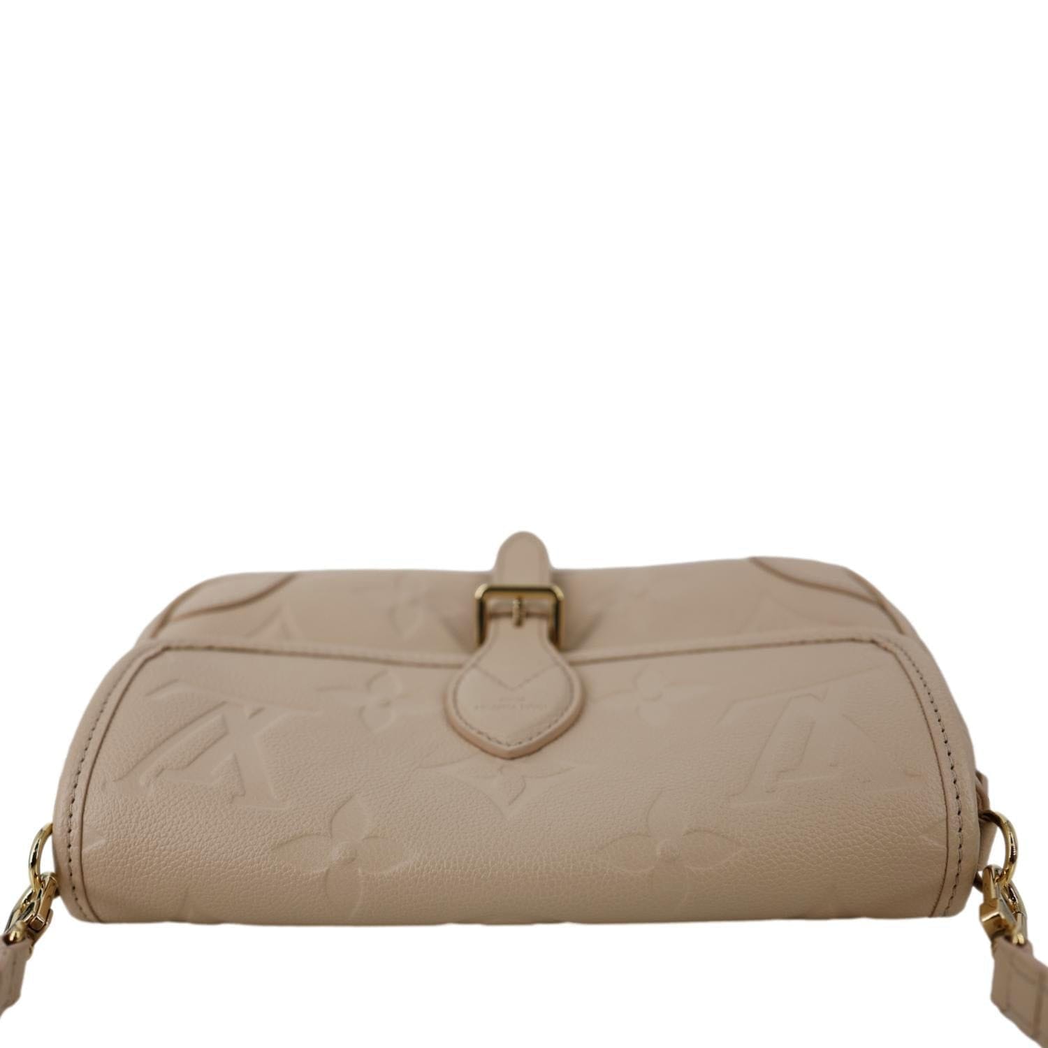 LOUIS VUITTON Diane Empreinte Monogram Leather Shoulder Bag Cream