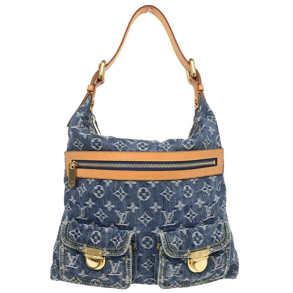 Louis Vuitton Monogram Denim Baggy GM Shoulder Bag M95048