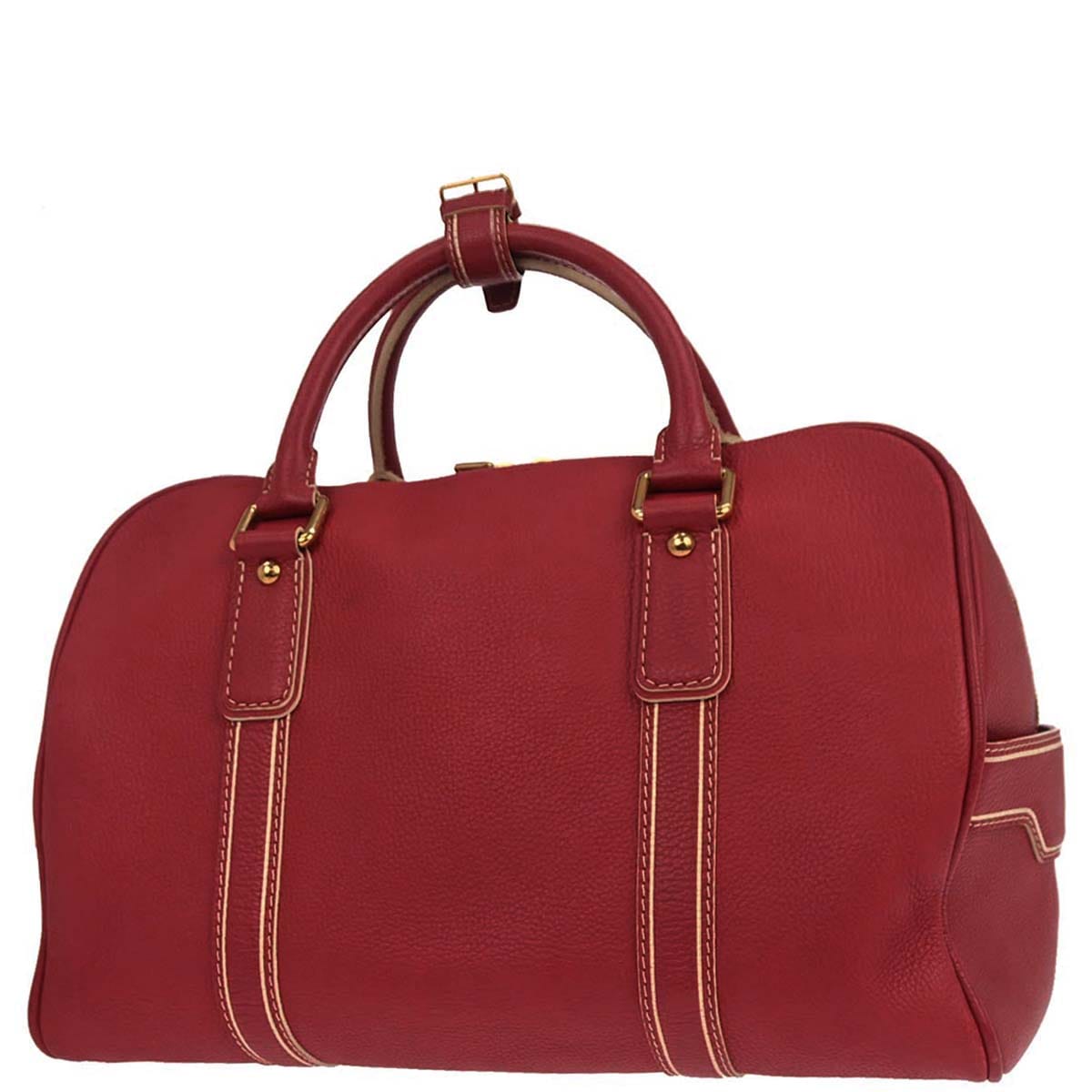 Louis Vuitton 2006 Red Tobago Carryall Duffle Handbag M95140