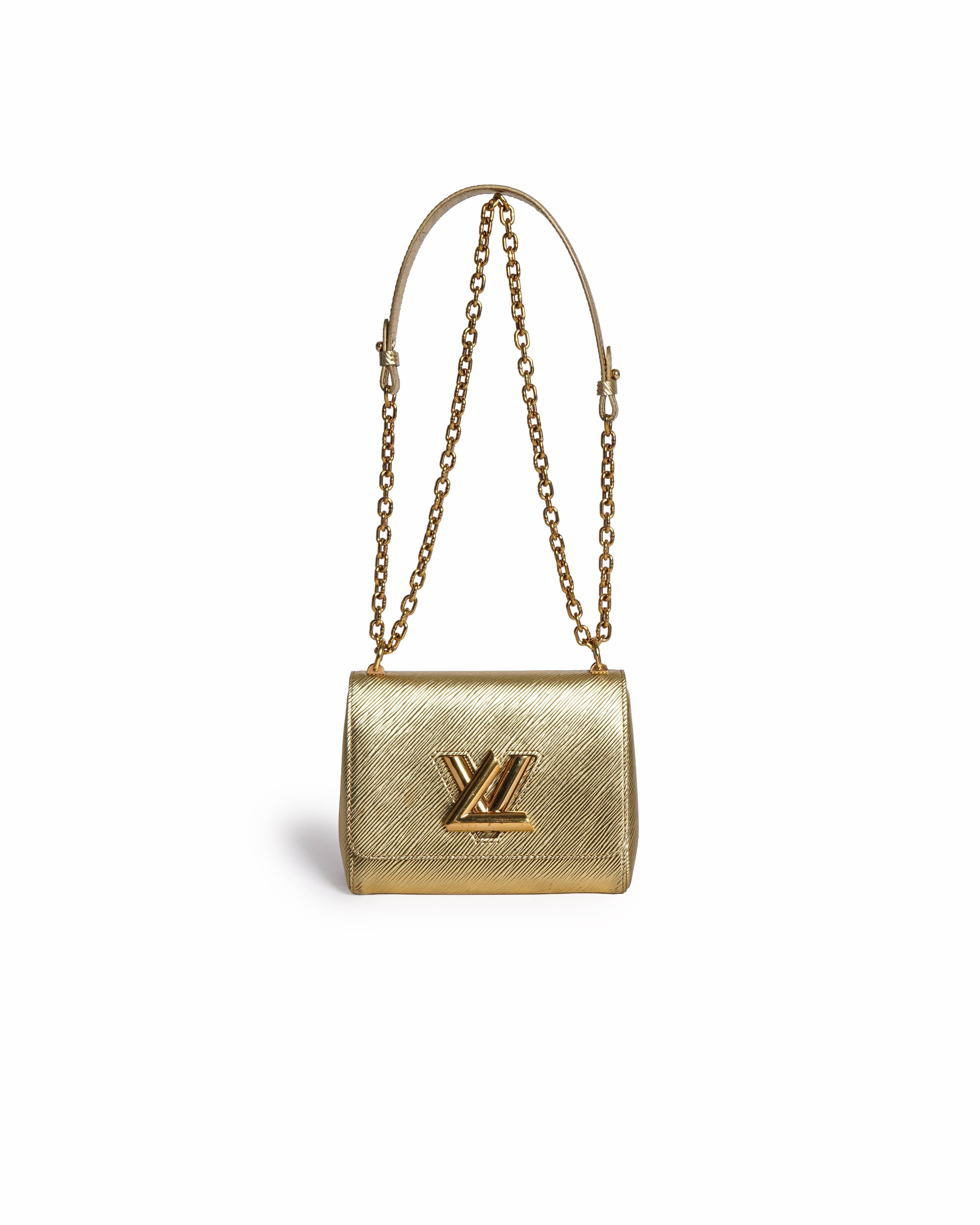 Louis Vuitton Gold Epi Leather Twist PM bag