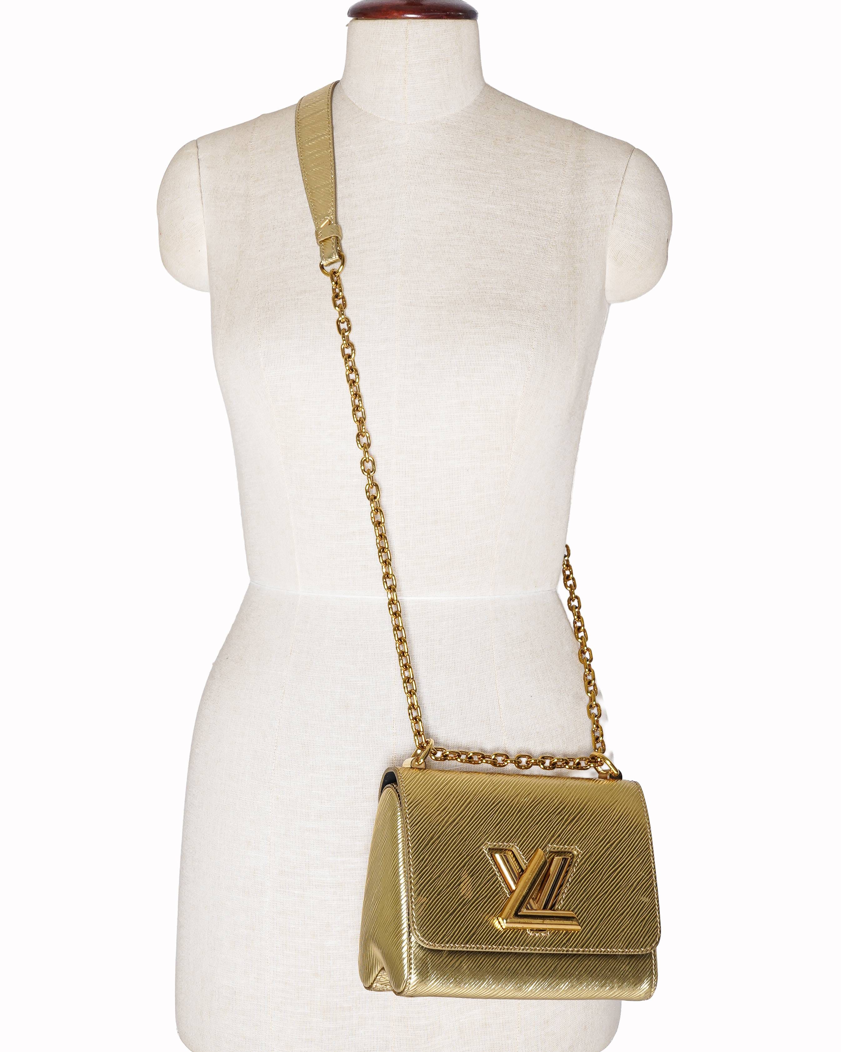 Louis Vuitton Gold Epi Leather Twist PM bag