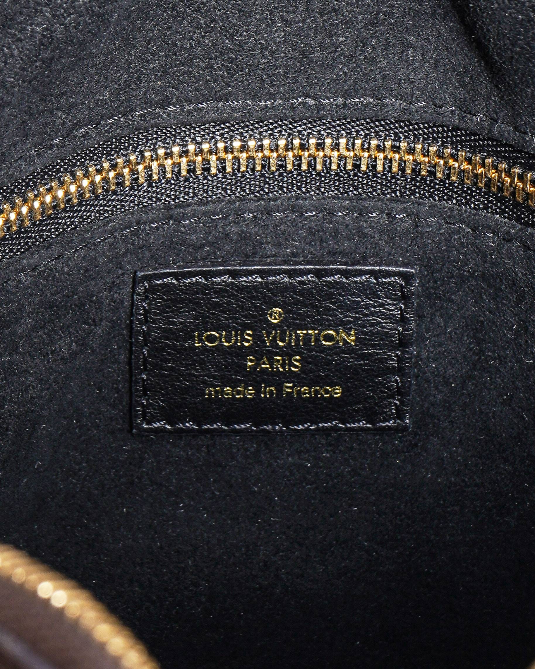 Louis Vuitton Monogram Canvas and Leather Petite Malle Souple Bag