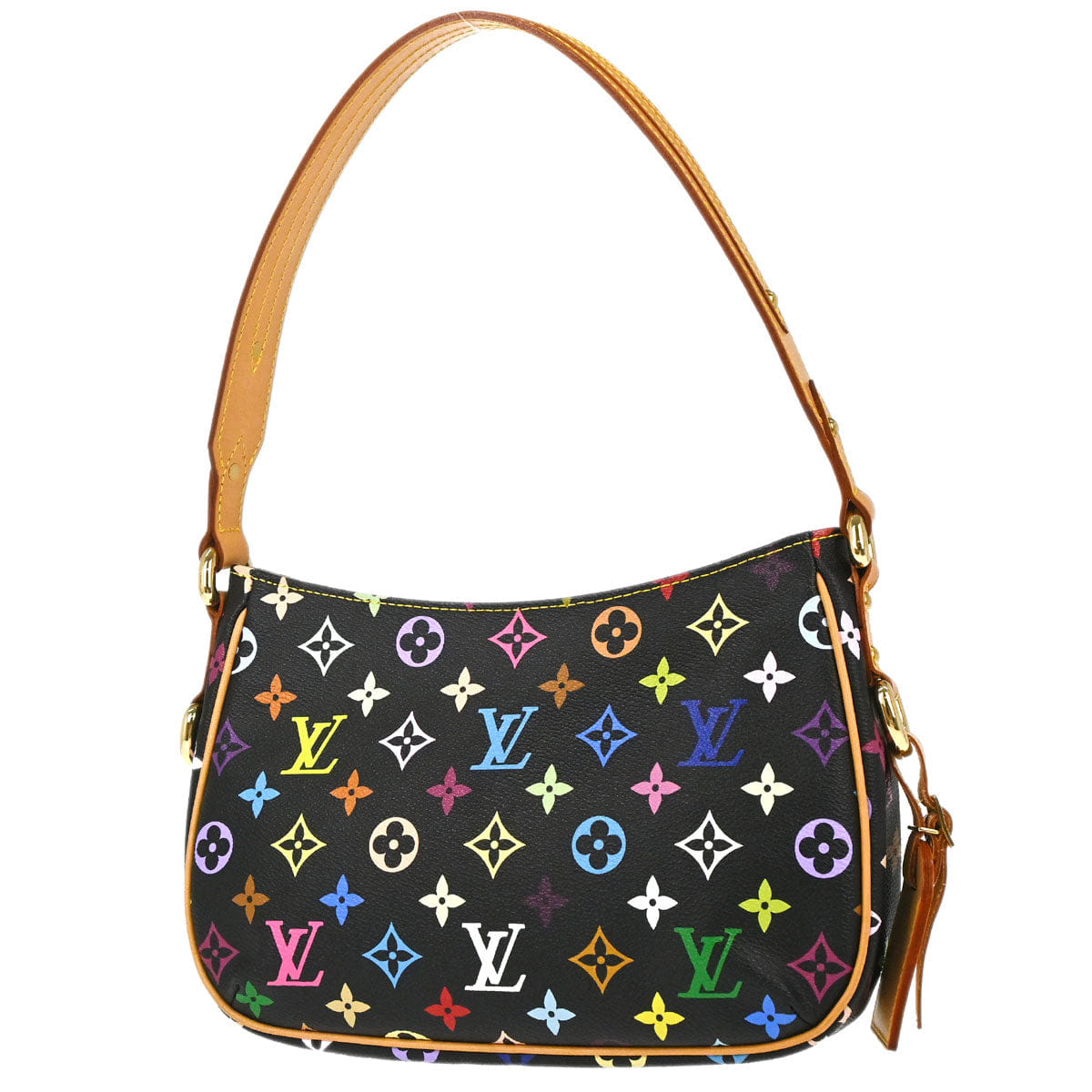 Louis Vuitton 2005 Black Multicolor Lodge PM Shoulder Bag M40054