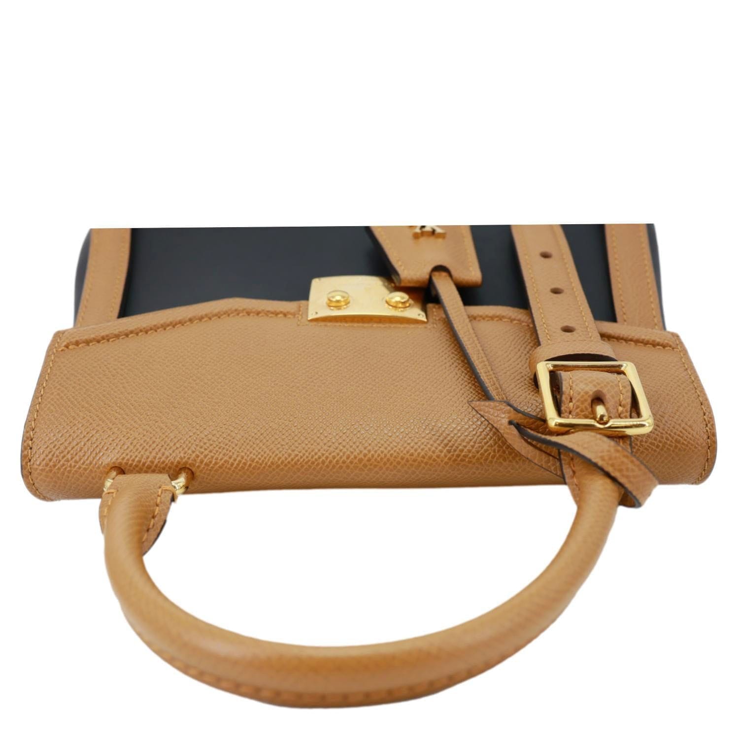 LOUIS VUITTON Arch PM Leather Shoulder Bag Black