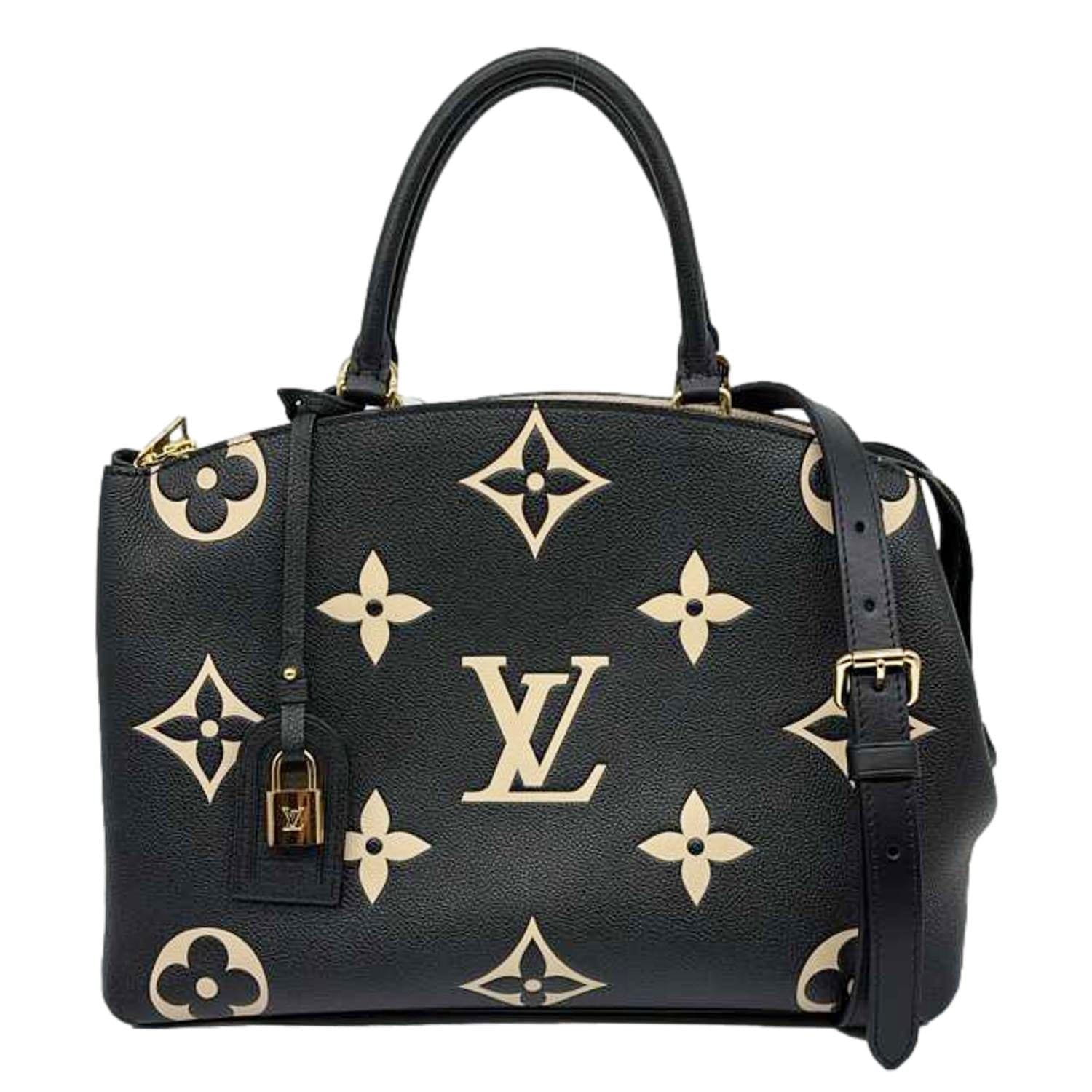 LOUIS VUITTON Grand Palais Monogram Empreinte Leather Shoulder Bag Bicolor