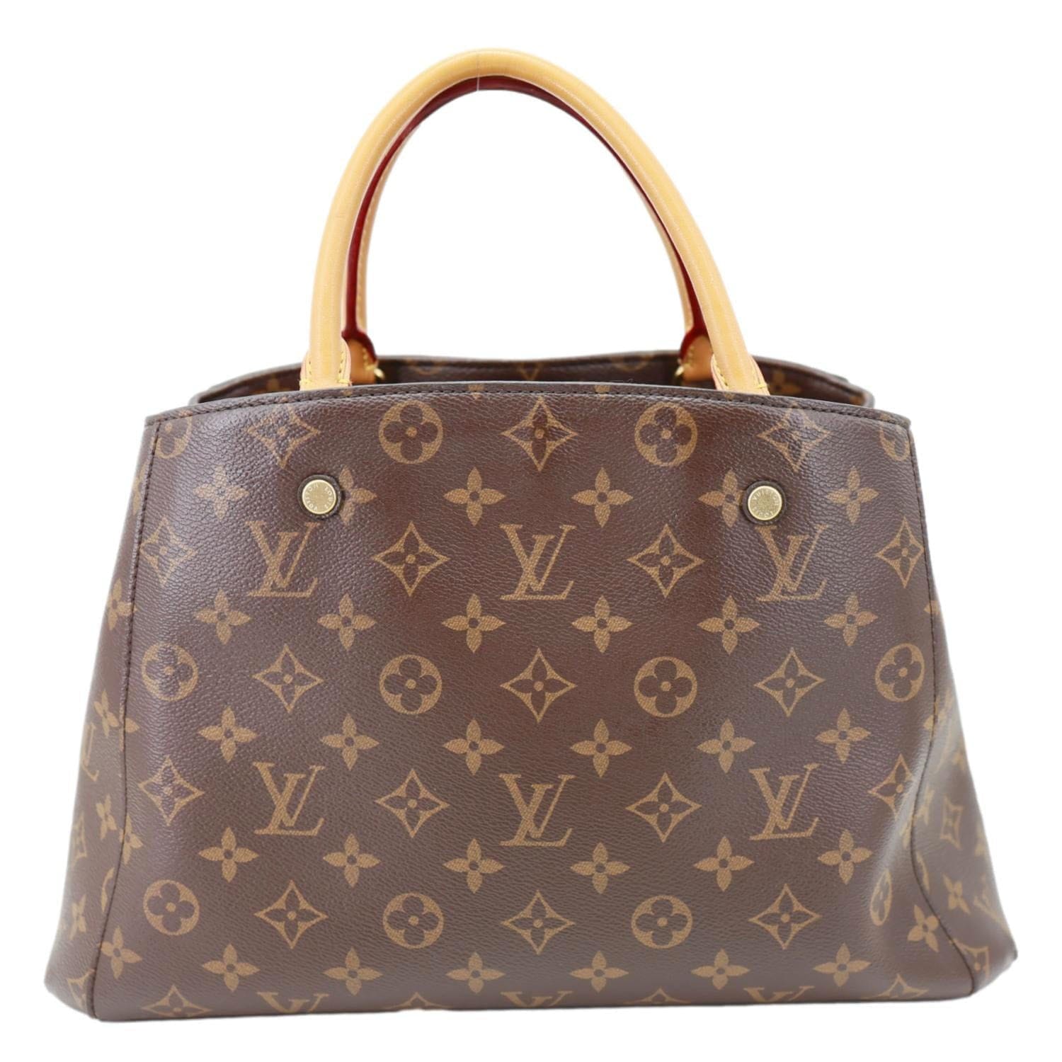 Louis Vuitton Montaigne MM Monogram Canvas Shoulder Bag Brown