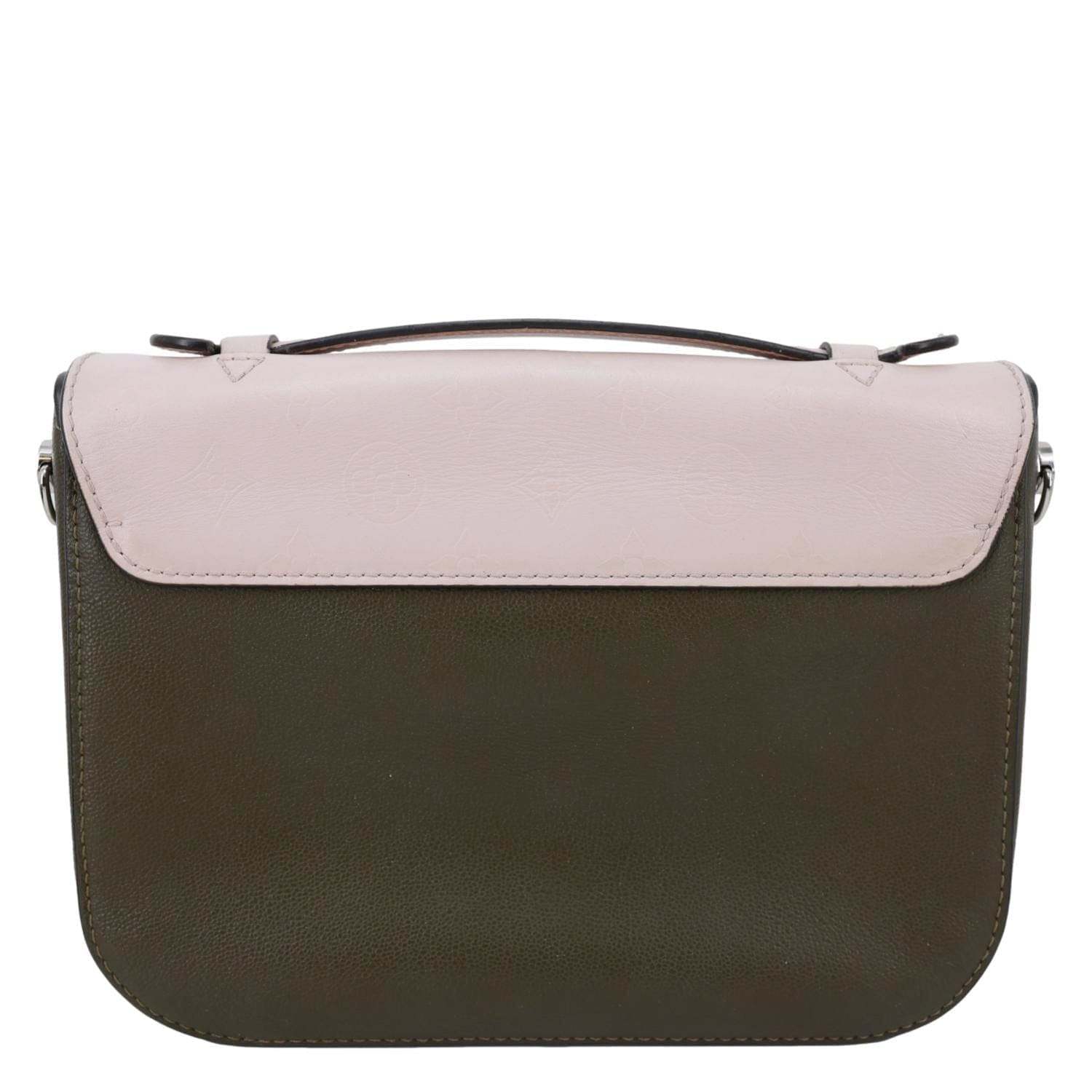 LOUIS VUITTON Very Calfskin Leather Saddle Shoulder Bag Khaki Green
