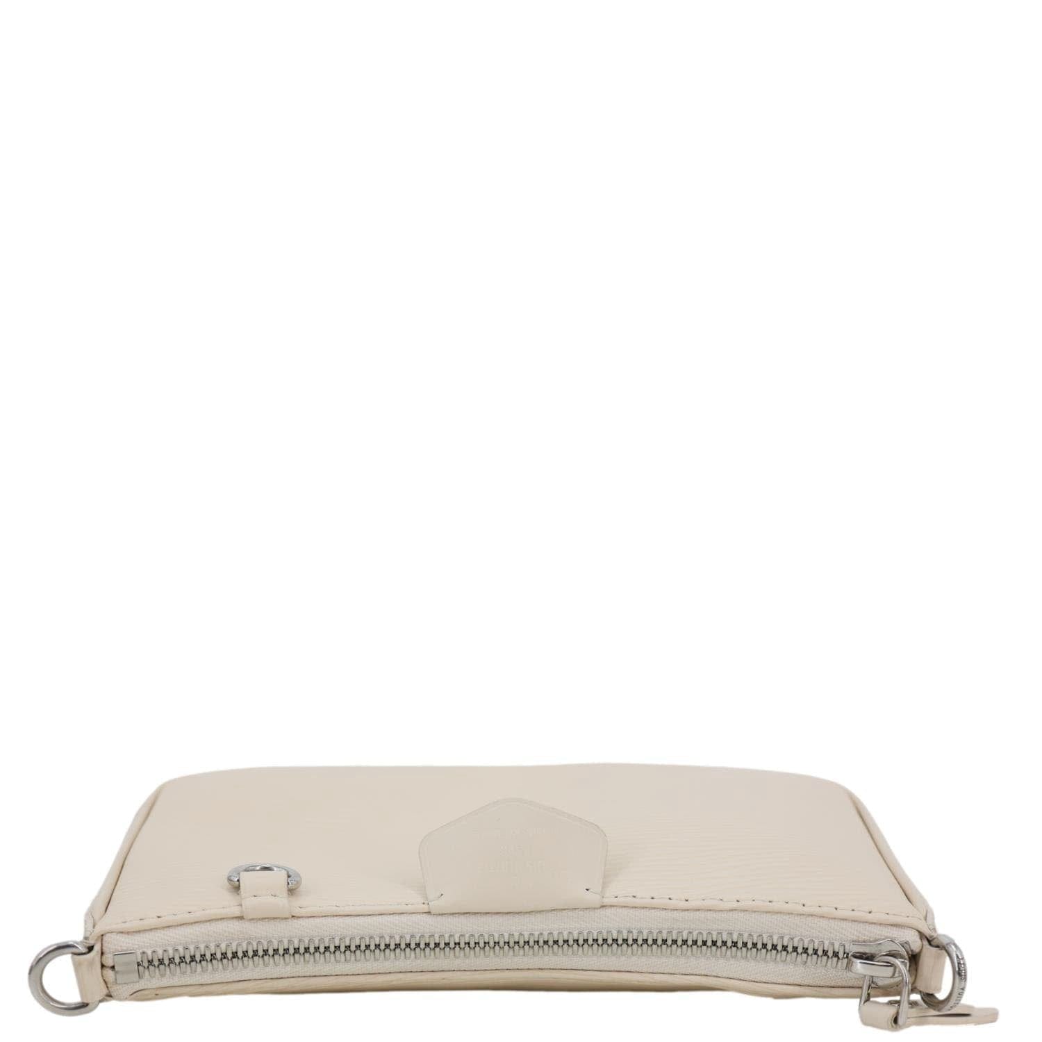 LOUIS VUITTON Easy Pouch On Strap Epi Leather Shoulder Bag Cream