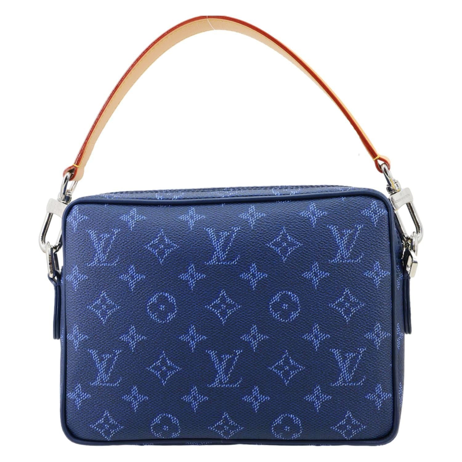 LOUIS VUITTON Nil Monogram Heritage Canvas Shoulder Bag Blue