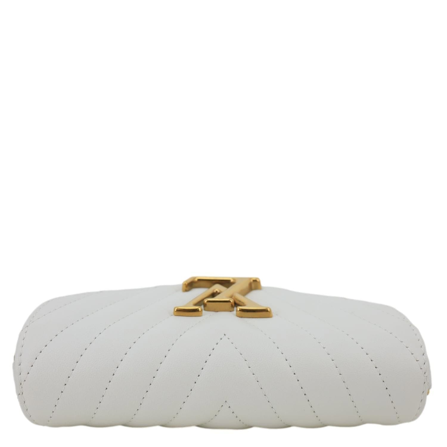 LOUIS VUITTON New Wave Multi Pochette Leather Chain Shoulder Bag White