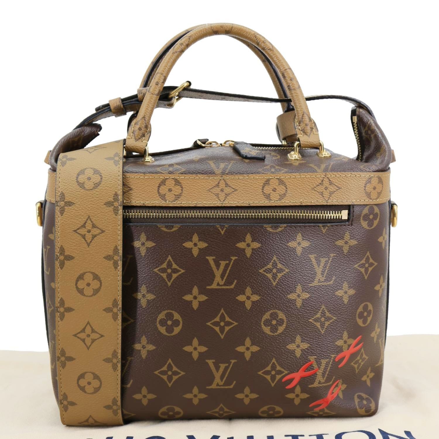 LOUIS VUITTON City Cruiser Reverse Monogram Canvas Shoulder Bag Brown