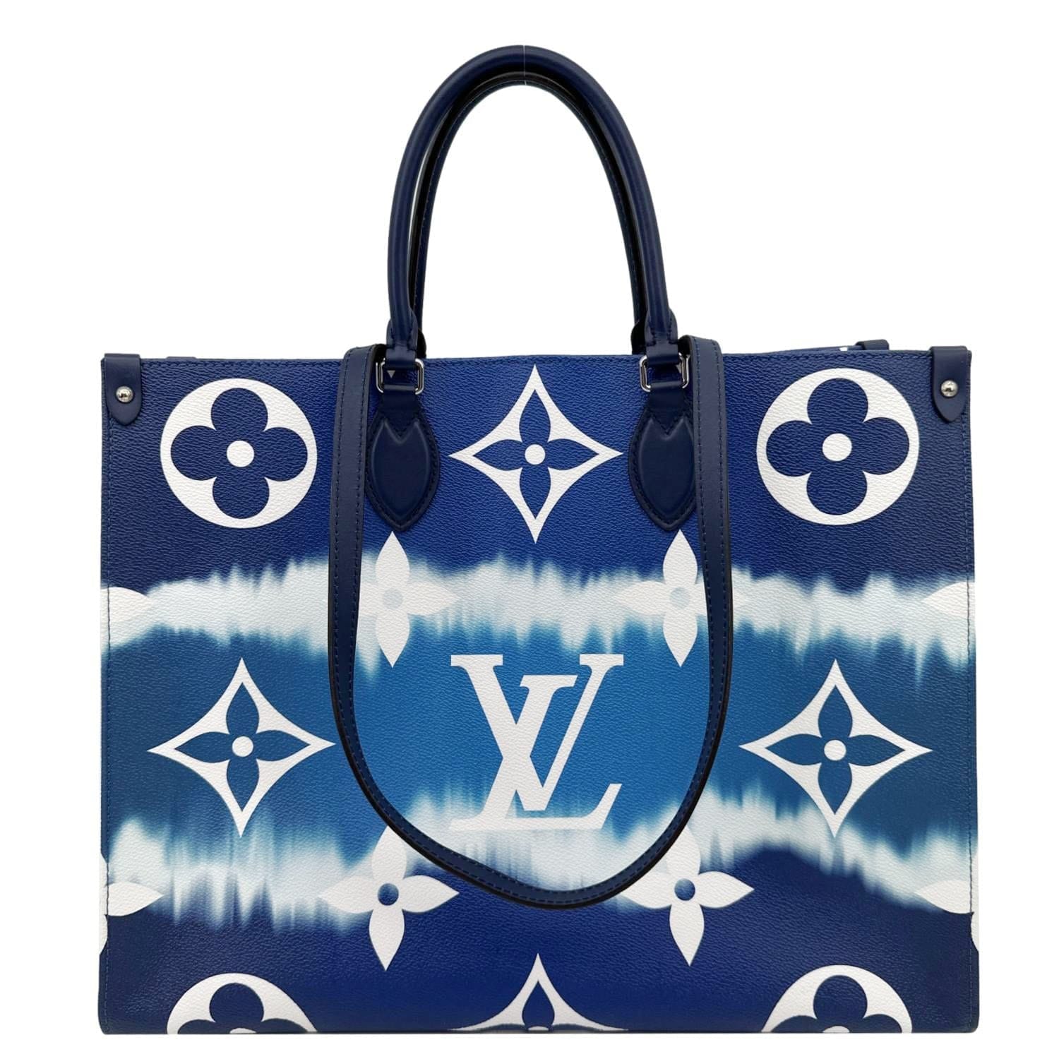 LOUIS VUITTON Onthego GM Monogram Escale Canvas Shoulder Bag Blue