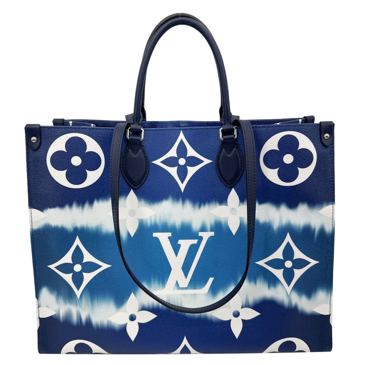 LOUIS VUITTON Onthego GM Monogram Escale Canvas Shoulder Bag Blue