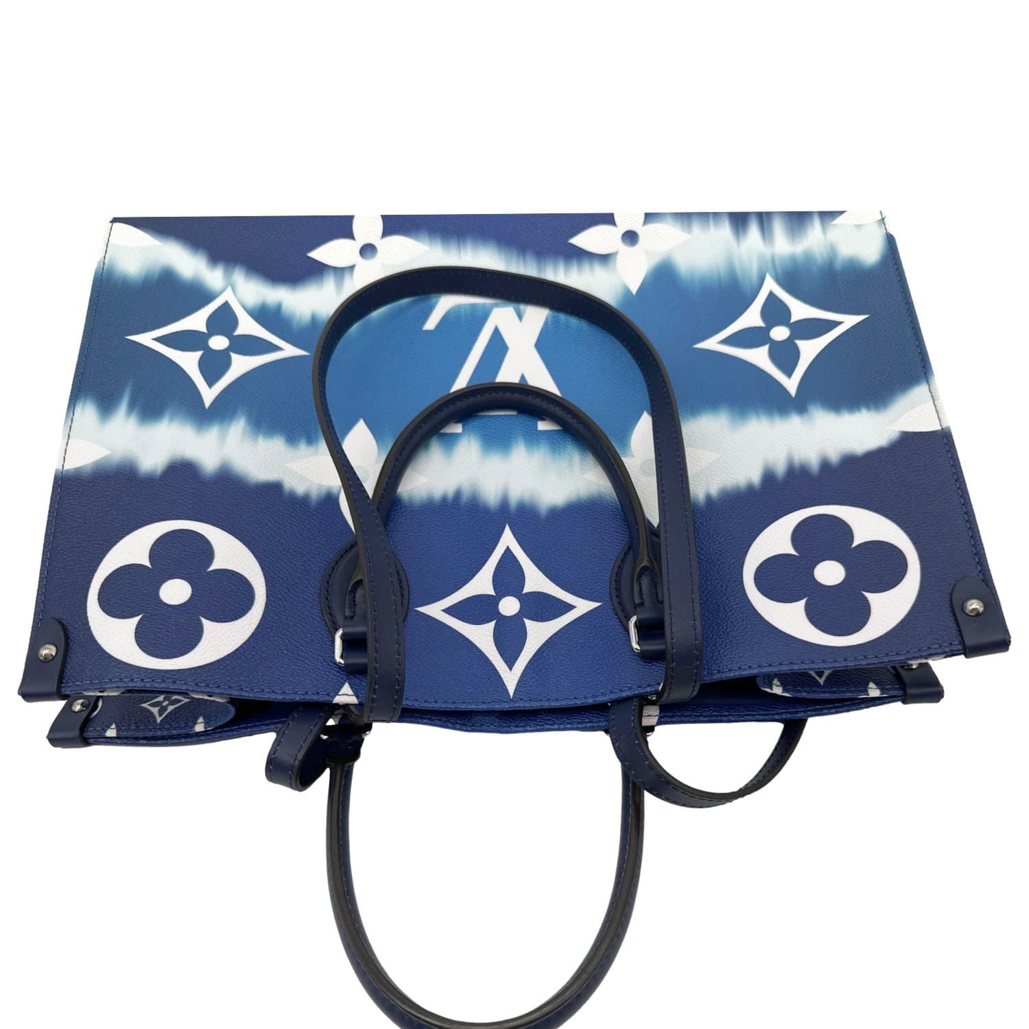 LOUIS VUITTON Onthego GM Monogram Escale Canvas Shoulder Bag Blue