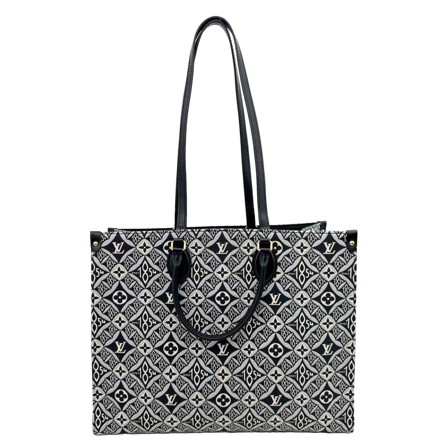 LOUIS VUITTON Onthego GM Since 1854 Jacquard Shoulder Bag Black