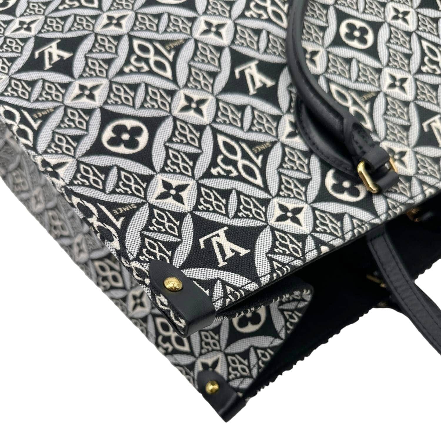 LOUIS VUITTON Onthego GM Since 1854 Jacquard Shoulder Bag Black