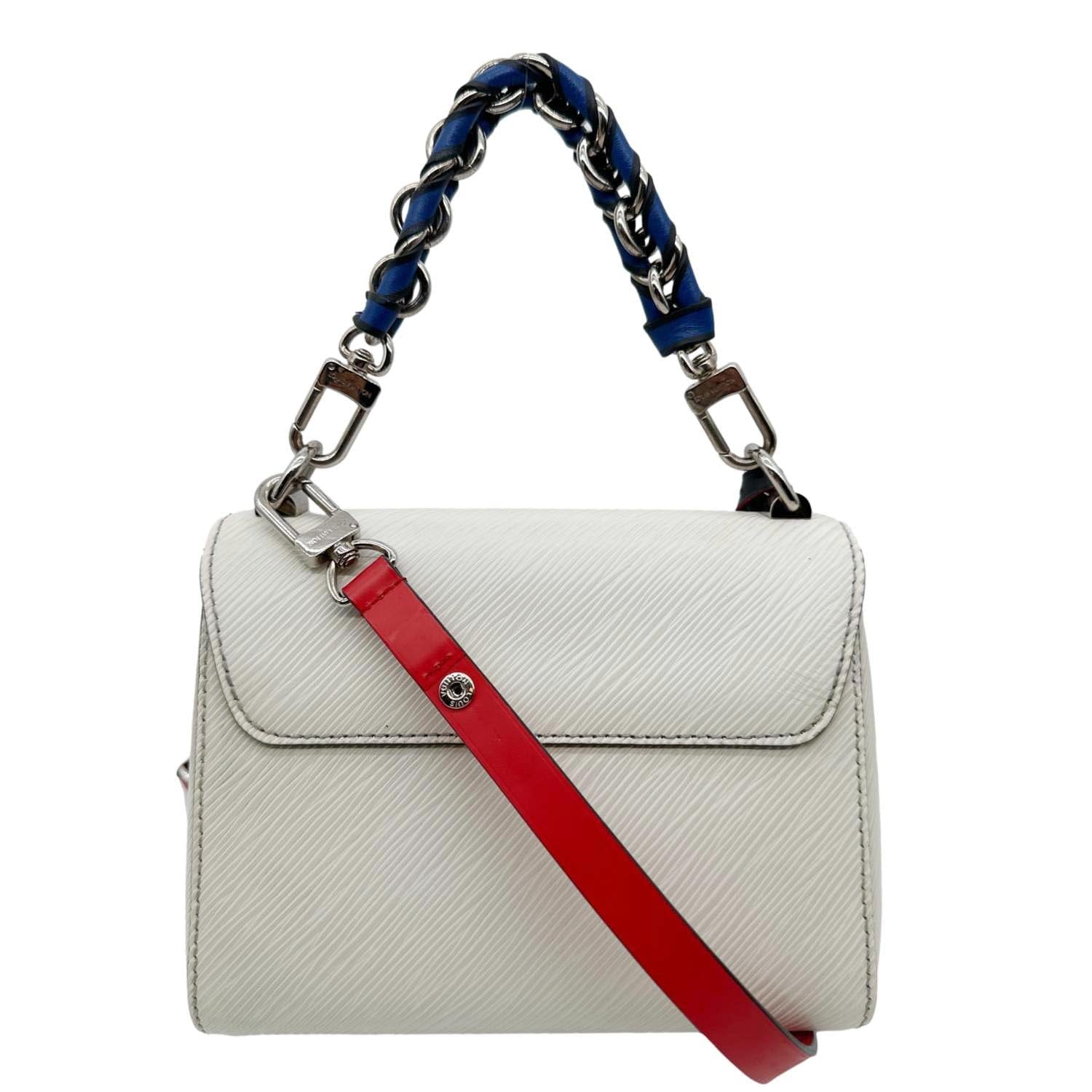 LOUIS VUITTON Twist PM Braided Handle Epi Leather Shoulder Bag White
