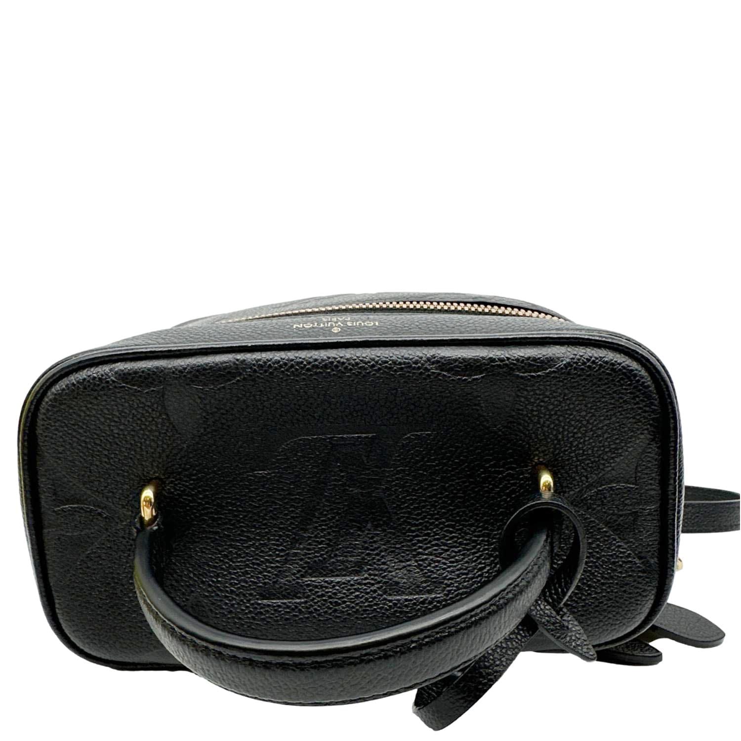 LOUIS VUITTON Vanity Monogram Empreinte Leather Shoulder Bag Black