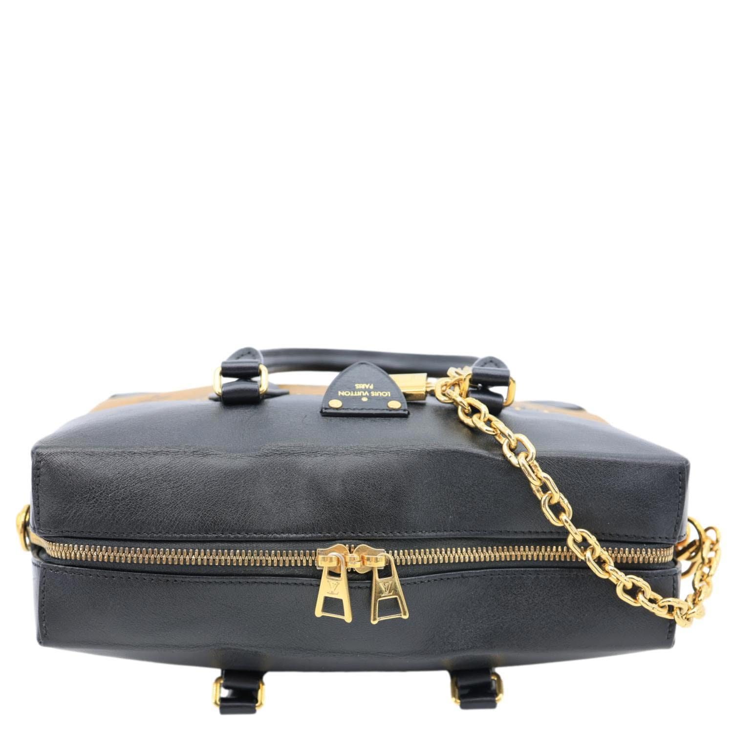 LOUIS VUITTON City Malle MM Reverse Monogram Shoulder Bag Black