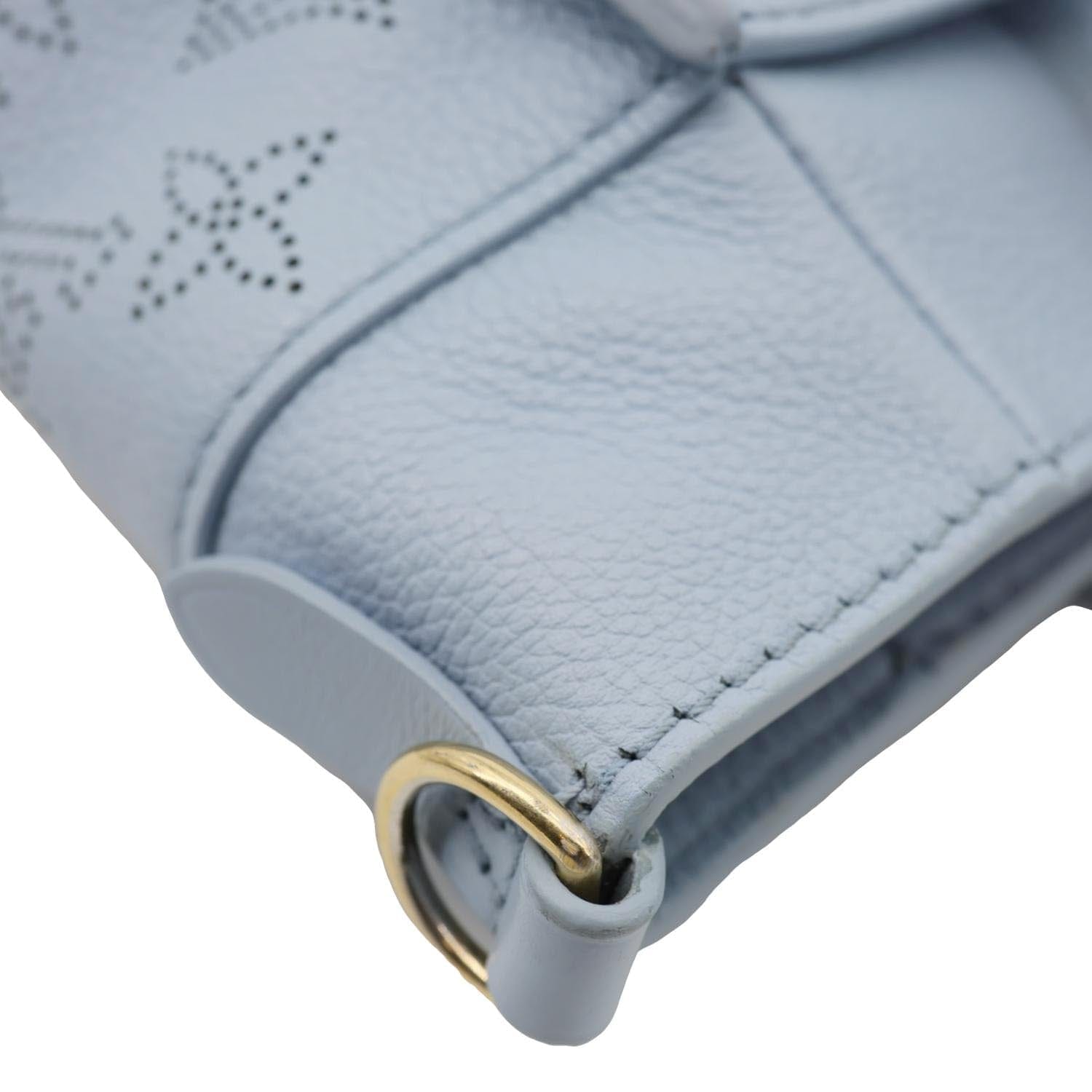 LOUIS VUITTON On My Side PM Monogram Mahina Leather Shoulder Bag Blue