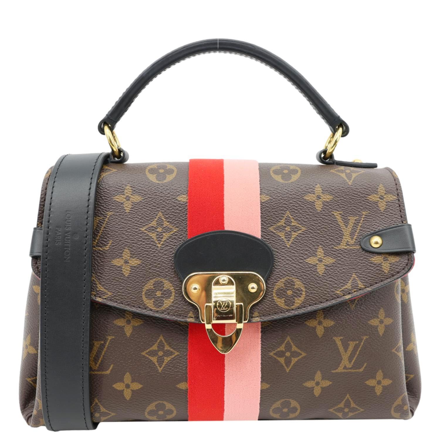 LOUIS VUITTON Georges BB Monogram Canvas Shoulder Bag Brown