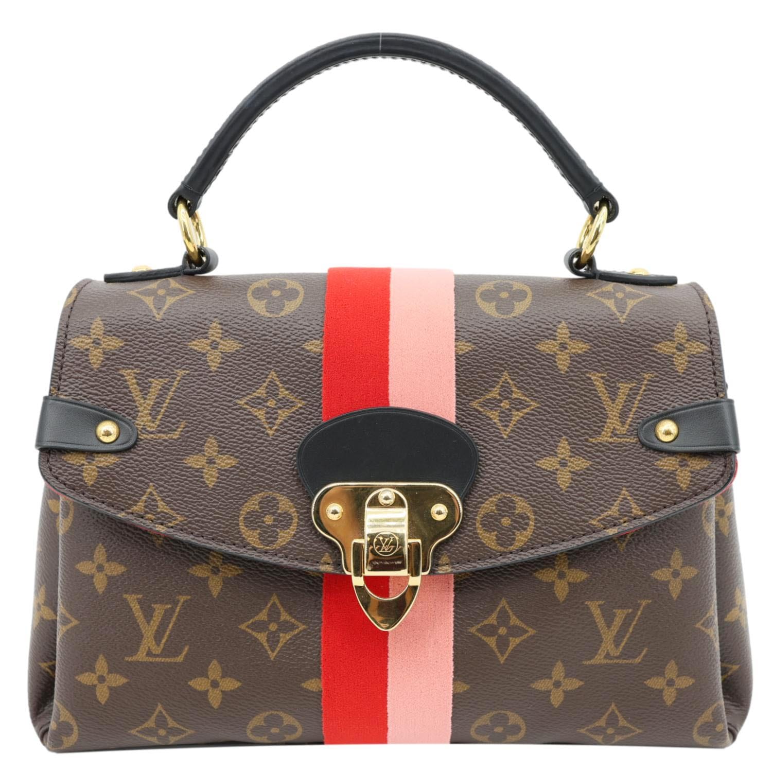 LOUIS VUITTON Georges BB Monogram Canvas Shoulder Bag Brown